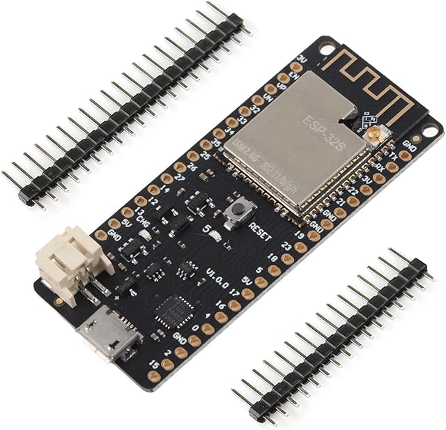 Placa de desenvolvimento ESP32S ESP-WROOM-32, processador de microcontrolador WiFi Bluetooth dual-core de 2,4 GHz integrado com antena AP STa para Arduino IDE