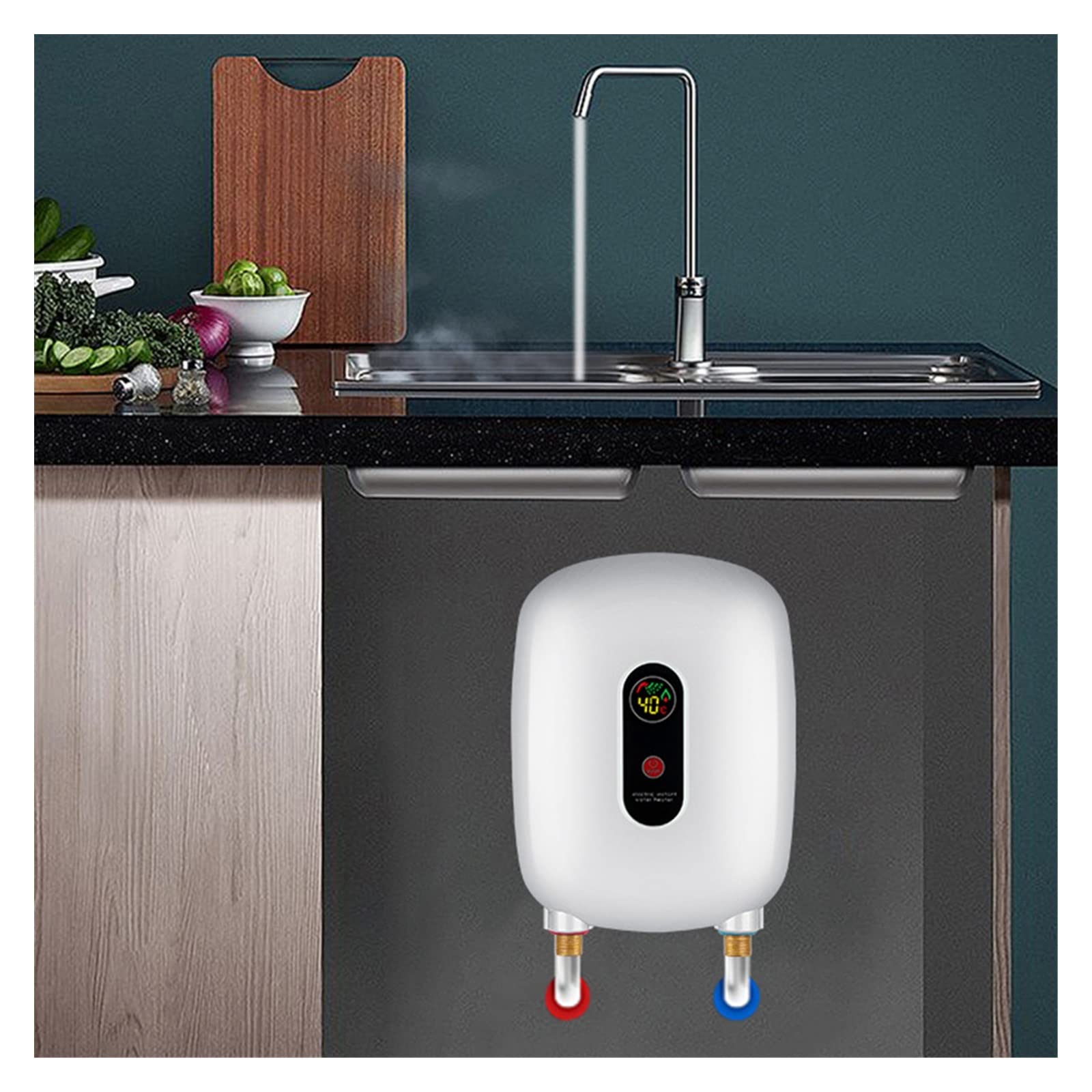 ● インスタント給湯器　3500W電気温水器 Amazon | 電気給湯器 電気温水器ミニ小型電気温水ヒーター