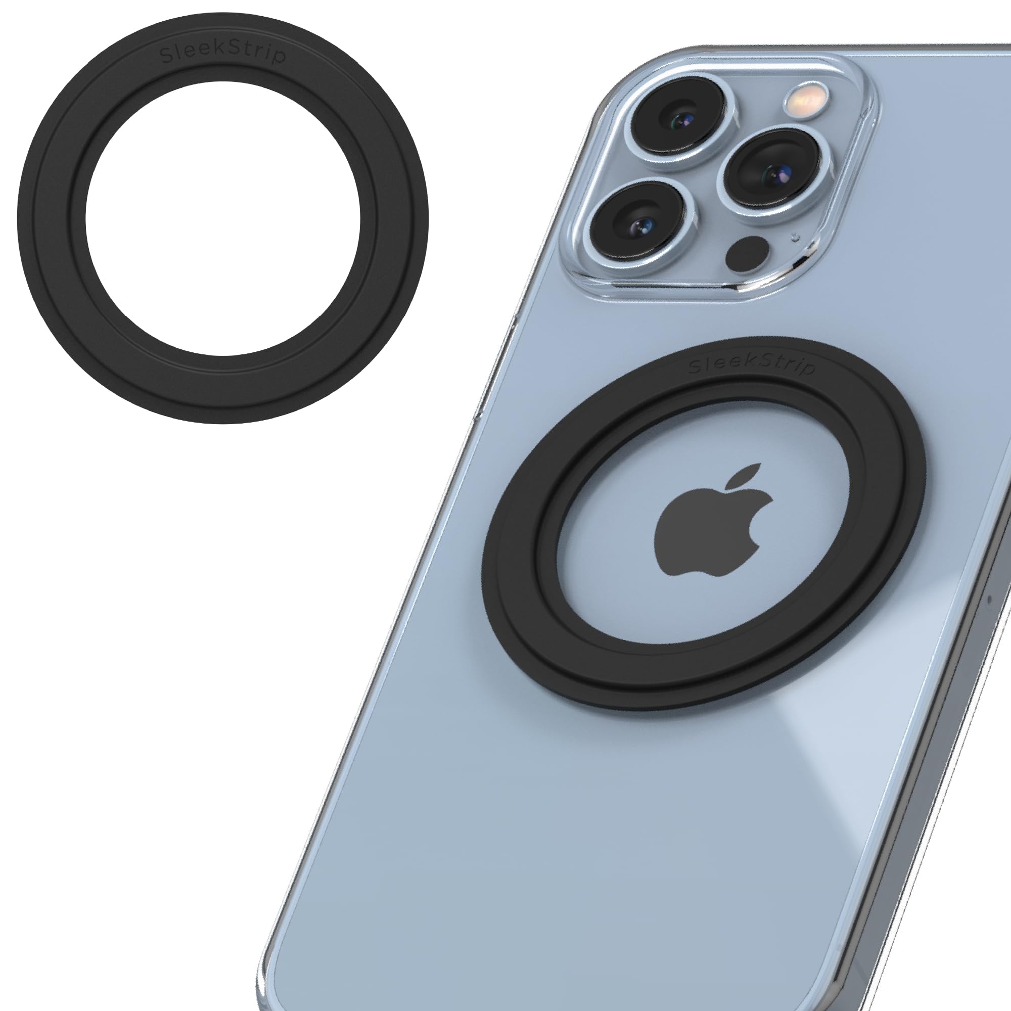 SleekStrip Mag Ring MagSafe Magnetic Ring Adapter for iPhone Android Kindle Strong Adhesive MagSafe Sticker for Phone Case Back of Phone Magnetic