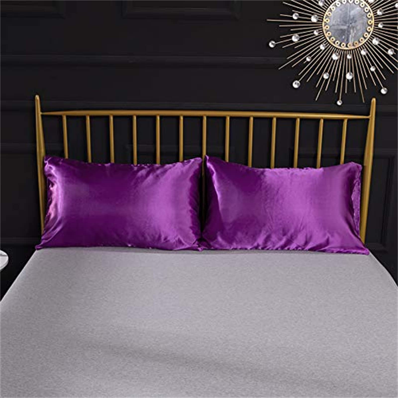 Parure De Lit 4 Pièces En Satin - Super King Size - Crème - Douce Et Respirante