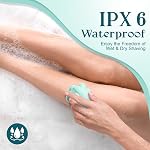 Electric Razor for Women Legs, Smooth Full Body Shaver for Lady | 7D 360° Floating Shaving Head, Close Skin Comfort Shaving, IPX6 Waterproof, Wet & Dry Grooming, Travel Size, Mint Green