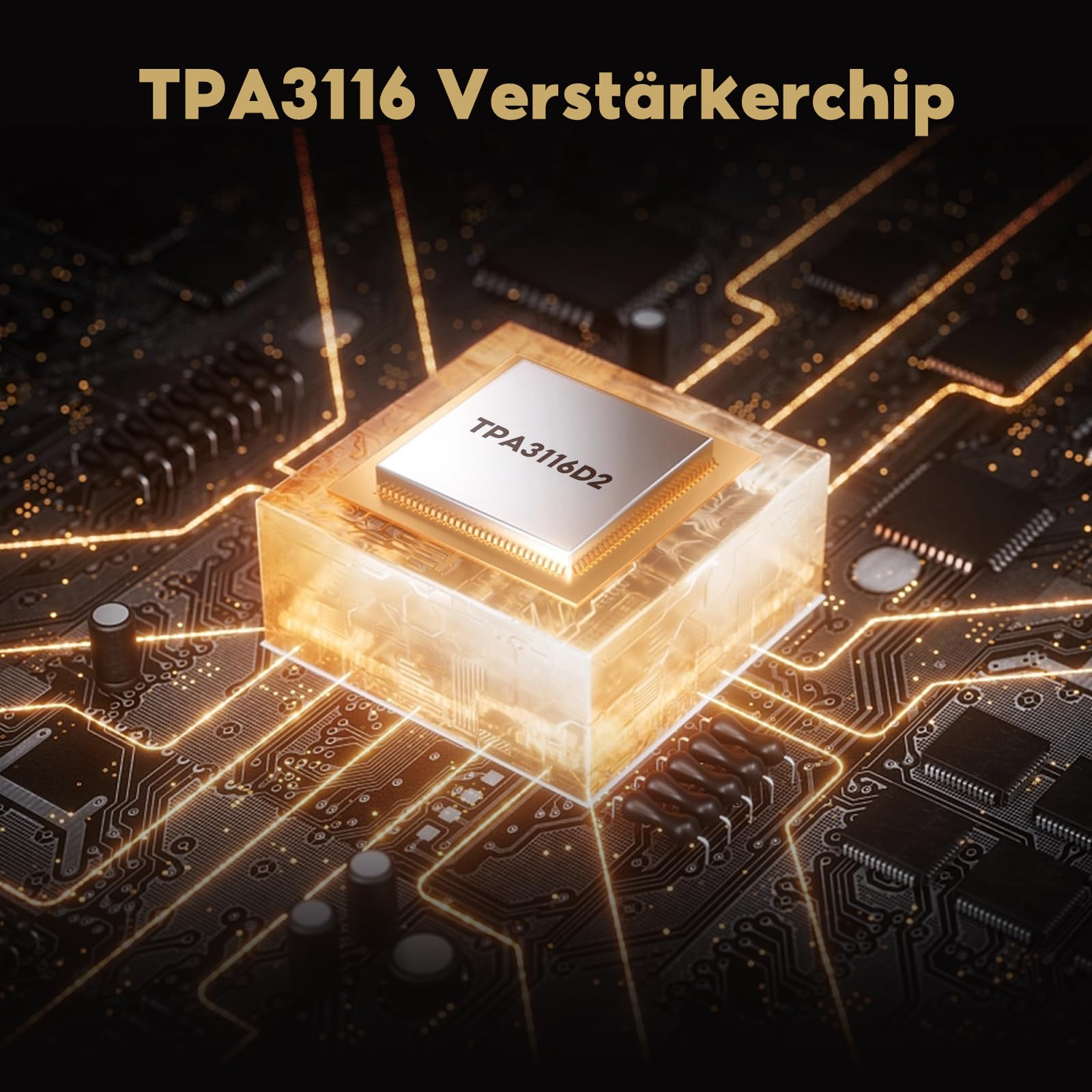 AIYIMA A01 PRO TPA3116 100W x2 Bluetooth 5.1 Hifi-Stereo-Desktop-Verstärker | 2.1-Kanal-Class-D-Verstärker,Höhen-/Mitten-/Bassregelung,QCC3034 aptX,3,5-mm-AUX-Ausgang für passive Heimkino-Lautsprecher