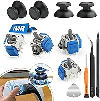 YWLRONG 4-Pack TMR Anti-Drift Joysticks for PS5 Controller - Electromagnetic Replacement Sticks with Tools & Thumbsticks