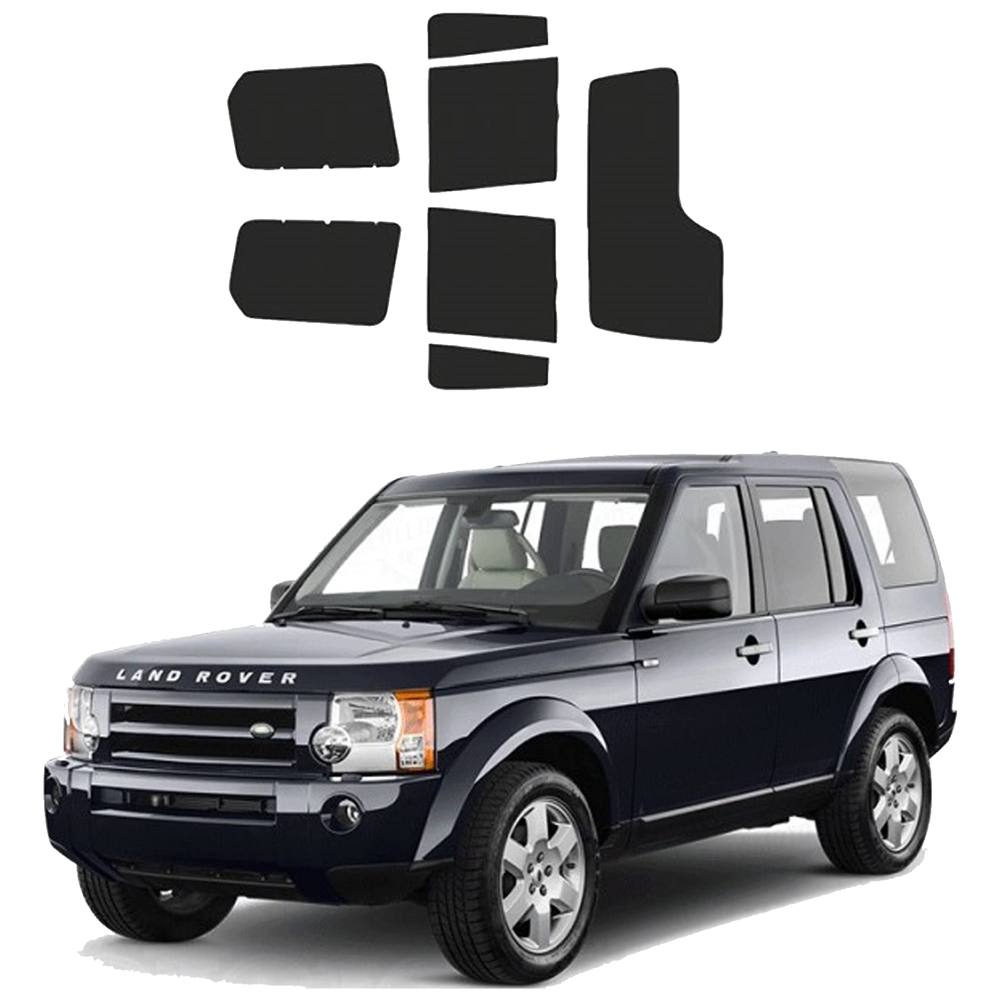 Generico Pellicole Oscuramento Vetri Auto Pre Tagliate a Misura Ricambio Compatibile con Land Rover Discovery 3 dal 2004 al 2010 LOLLOMOTO (5% Molto Scura)