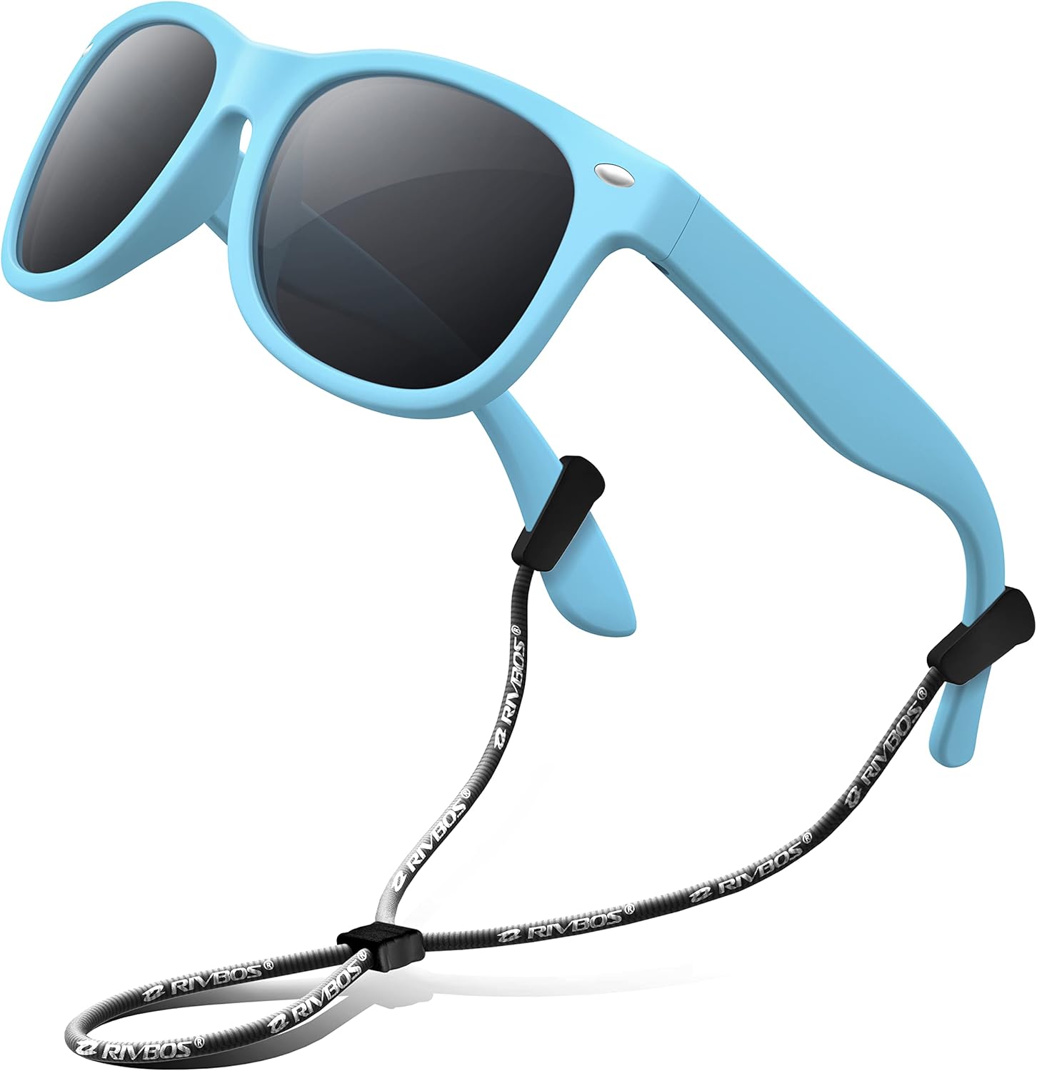 RIVBOS Kids Sunglasses Polarized Rubber UV Protection with Glasses Strap for Boys Girls Baby and Children Age 3-10 RBK004-2 - Amazon product rated Grade B