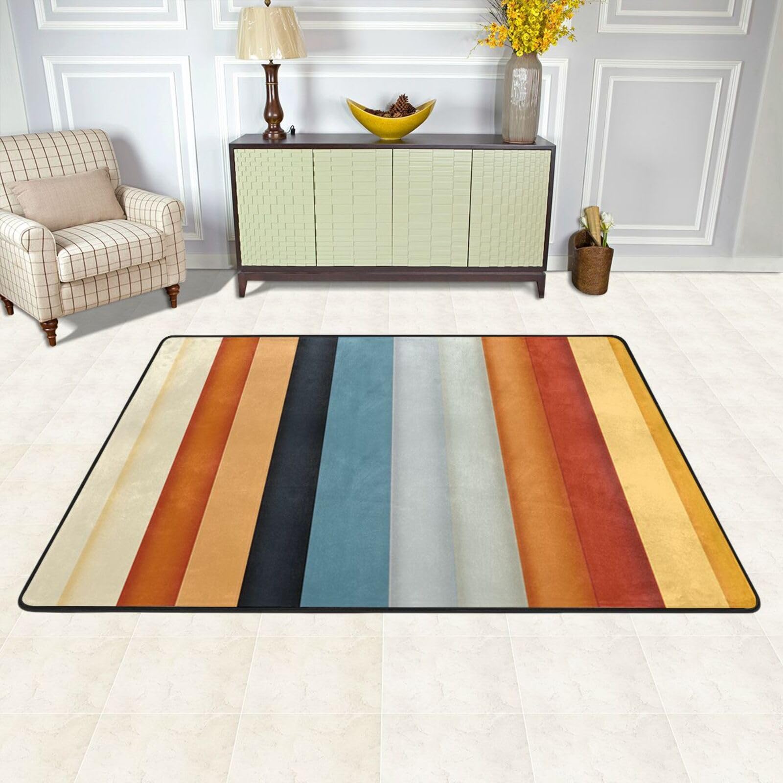 Tapis de sol absorbant grand tapis d'intérieur doux lavable en machine
