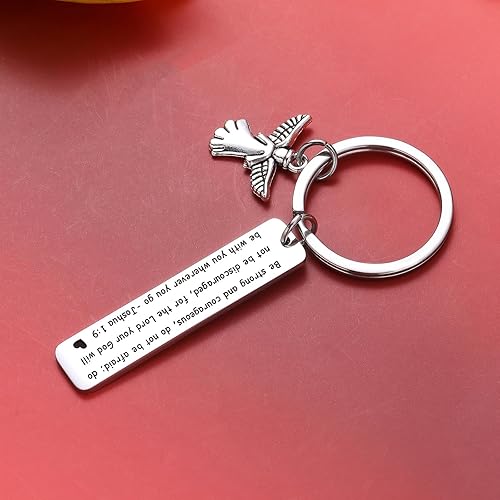 Miniatura 4 de Joyería de bautizo, llavero cristiano, versículo de la Biblia, regalo de bautizo, joyería para padrino, regalo de a