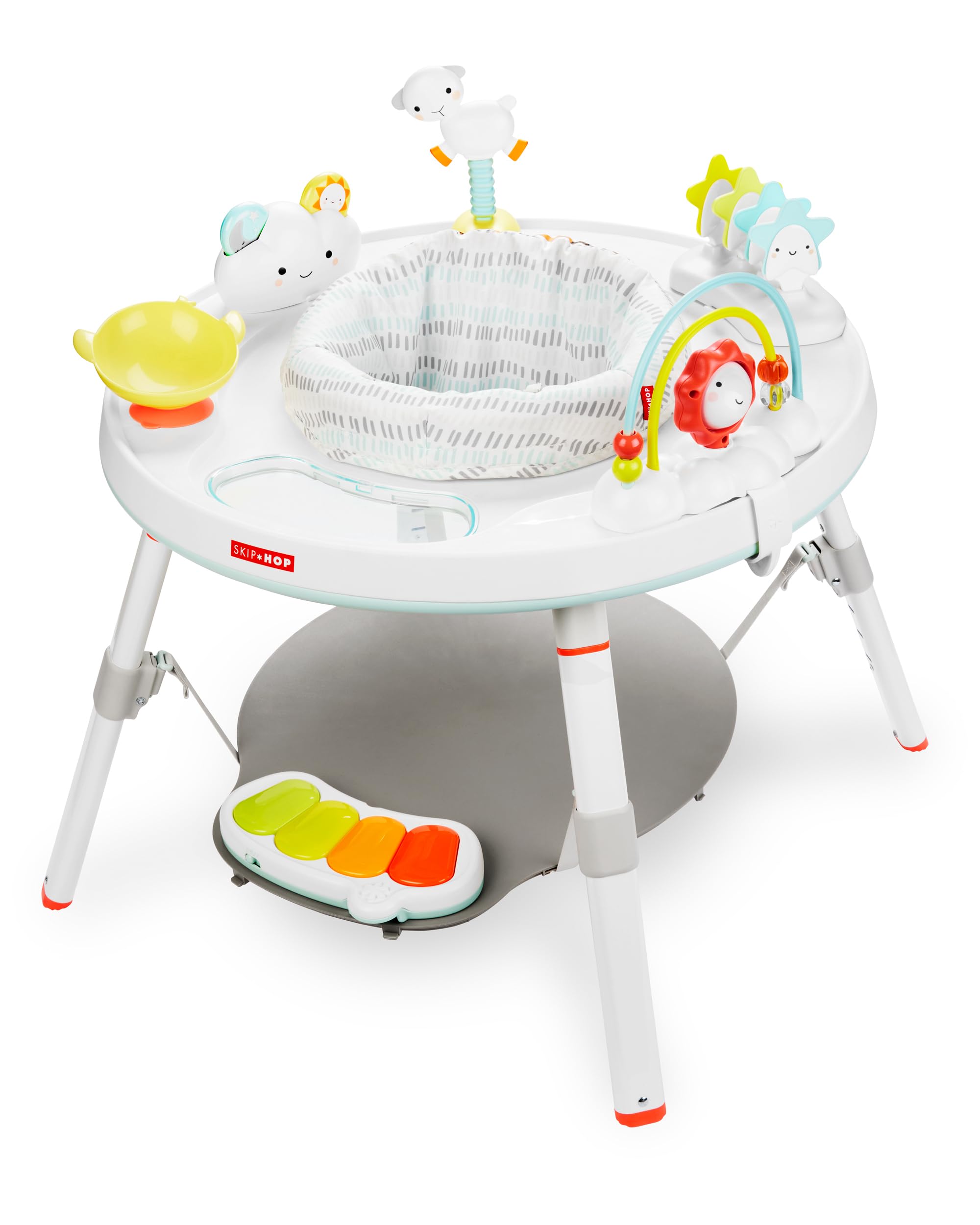 Baby Activity Center: Interactive Play Center with 3-Stage Grow-with-Me Functionality, 4mo+, Silver Lining Cloud