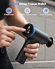 Pistola de masaje con calor arboleaf de tejido profundo, 3 niveles de calor, cabezal redondo de silicona | Pistola de masaje con 5 velocidades preestablecidas, modo de presión adaptativa, amplitud de 10 mm, 4 cabezales, carga USB-C, indicador de batería baja 3