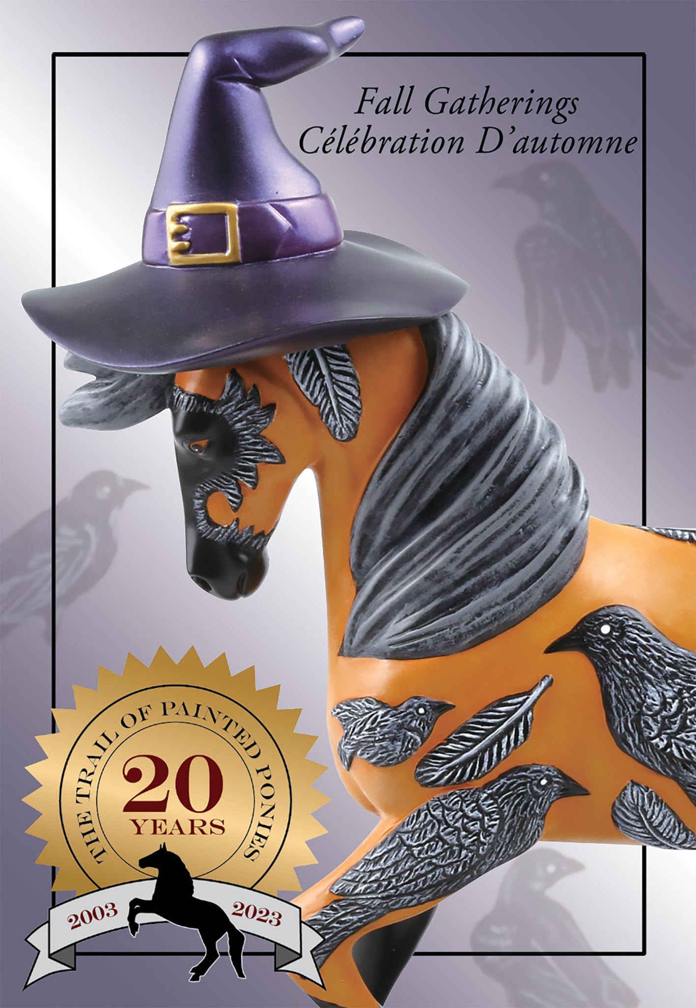 Enesco The Trail of Painted Ponies Halloween-Figur, Herbstversammlungen, 21,6 cm, Mehrfarbig
