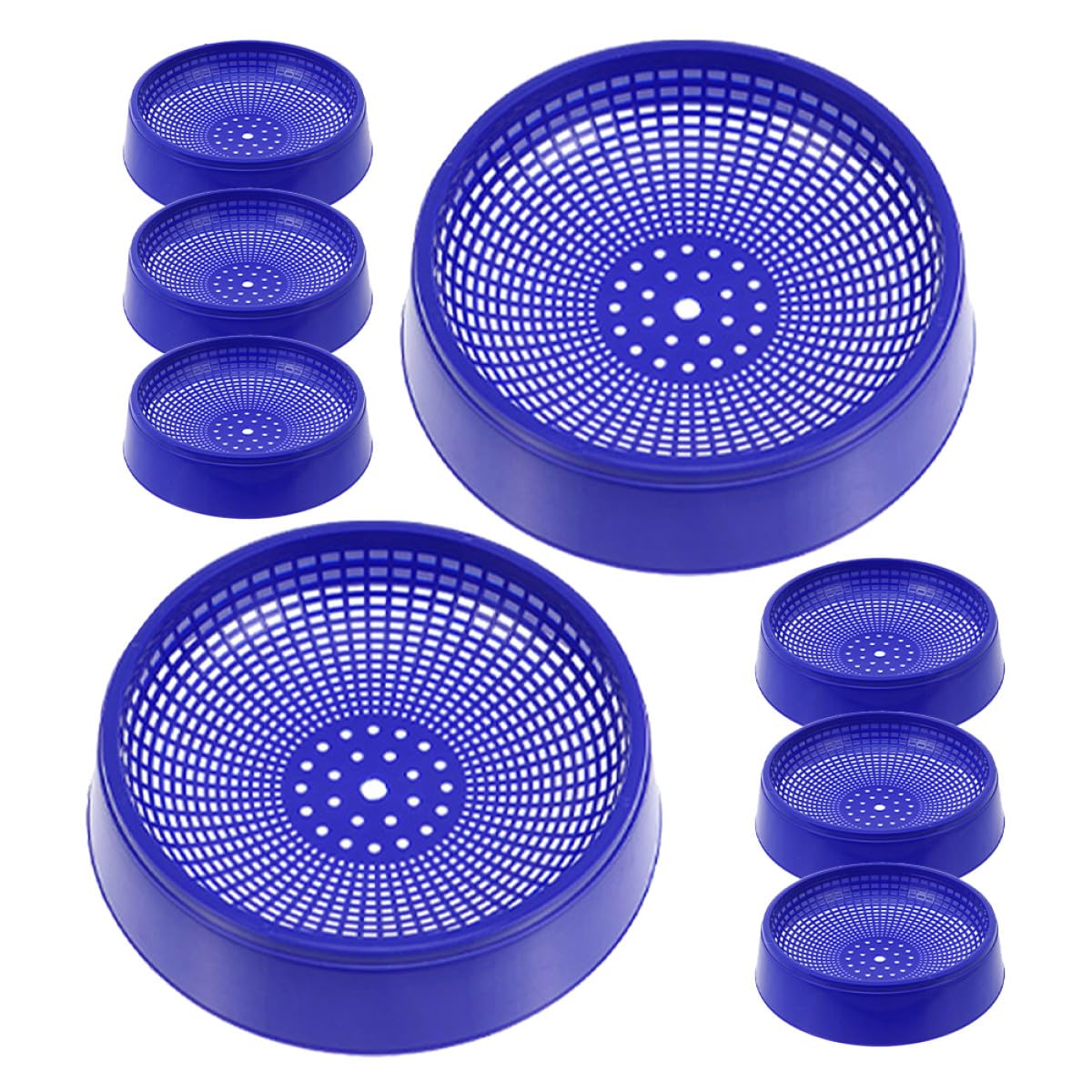 Set 8 Pezzi Ciotole per Nidificare in Plastica Blu per Piccioni e Uccelli Piccoli, Accessori per Allevamento Che Promuovono la Nidificazione Sana e Confortevole