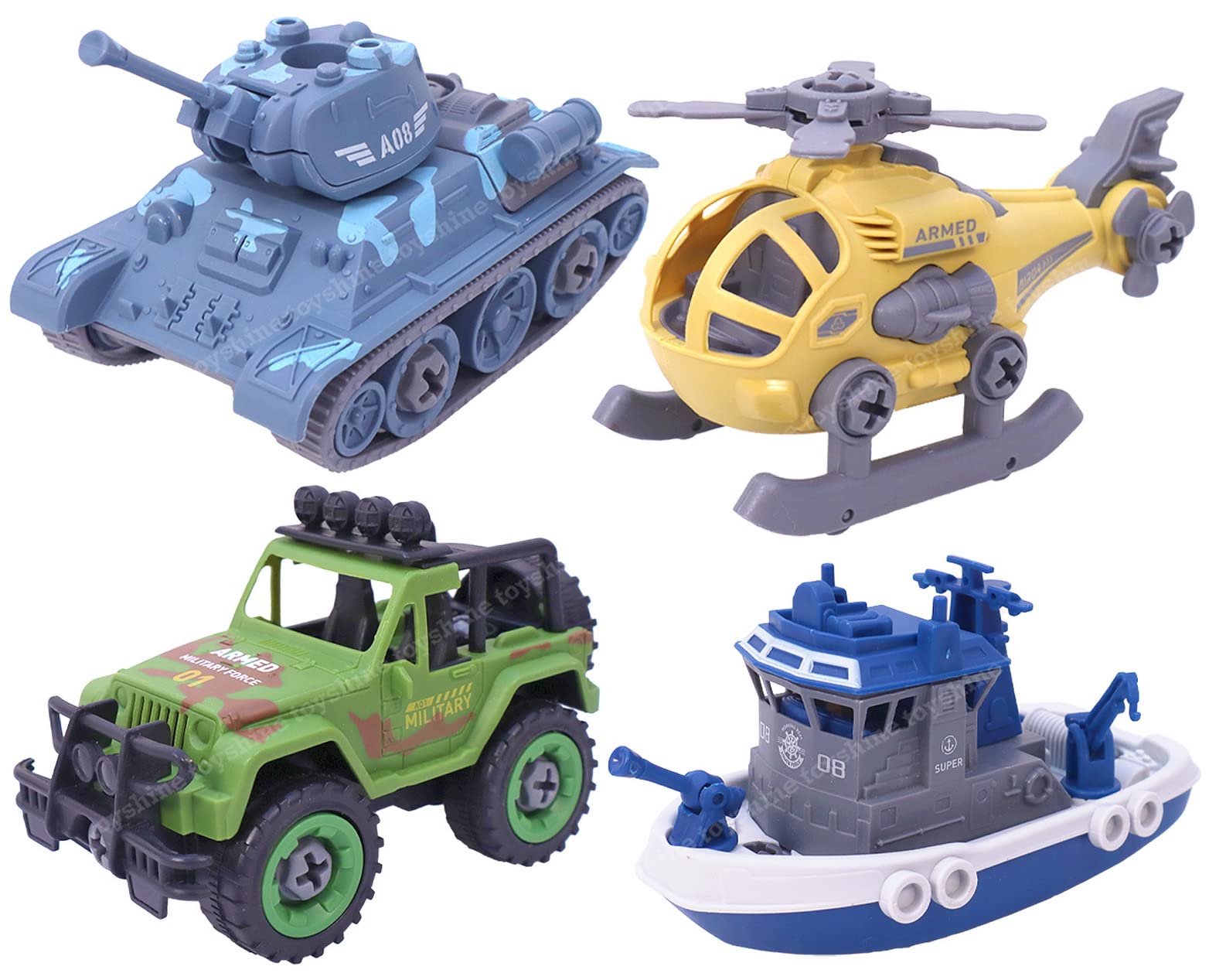Toyshine Pack of 4 Take Apart DIY Military Army Car Toy, Kids STEM Sand Toys for Toddlers, Birthday Gifts for Boys Girls Kids 2 3 4 5 6 Year Old (B0B8ZPXQQ6) Amazon Price History, Amazon Price Tracker