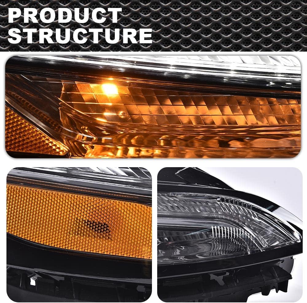 CNNELL LED Parking Light Turn Signal Right Side Compatible with Jeep Cherokee 2014 2015 2016 2017 2018 RH Passenger Side Turn Signal Lamp 68157102AQ