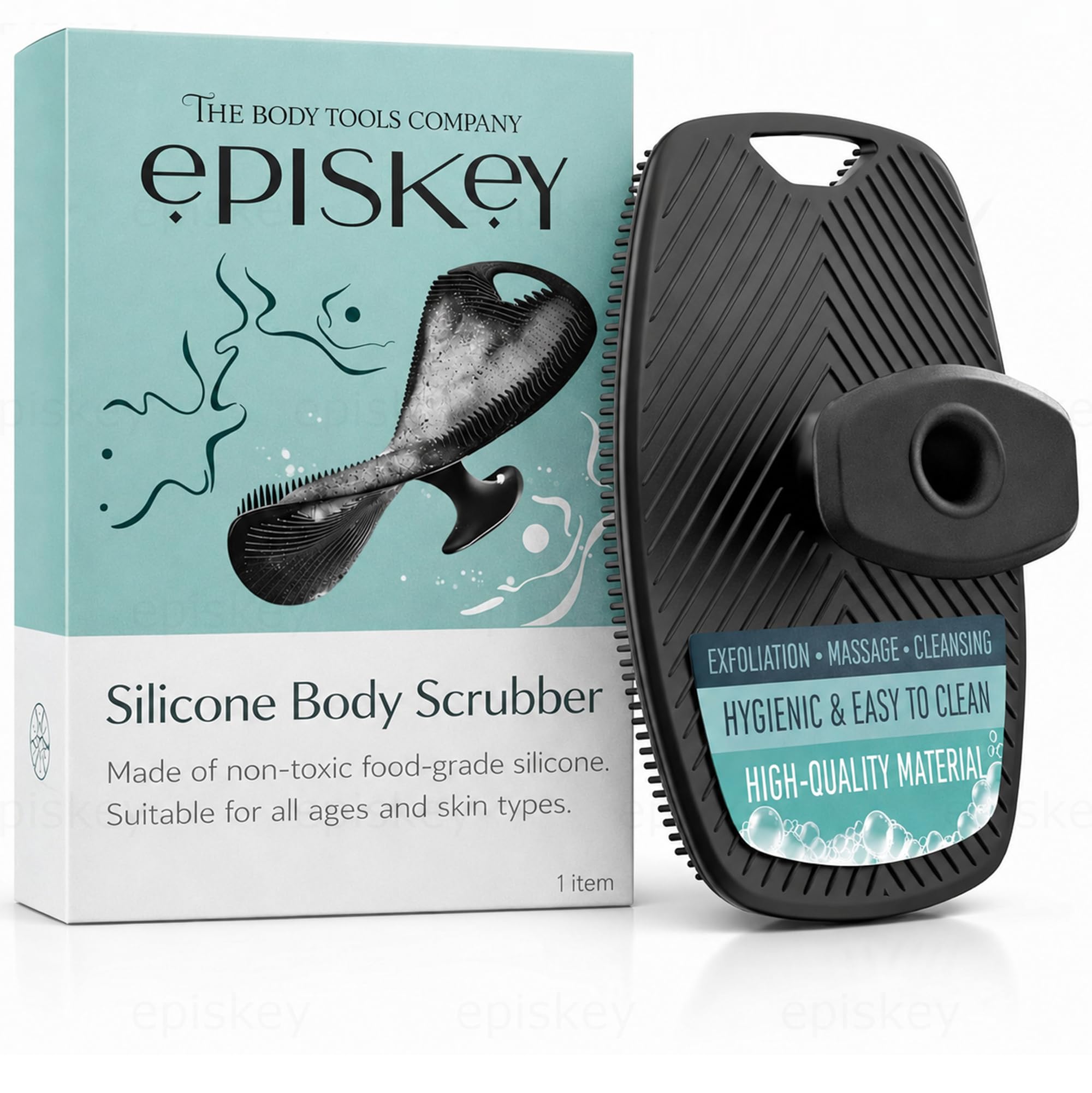 Silicone Body Scrubber,Shower Scrubber for Nourishing Cleaning & Exfoliating Your Skin Lather Boosting Bristles with Ergonomic No-Slip Handle, Body Exfoliator for Men and Women bath brush (BBB)-image-17