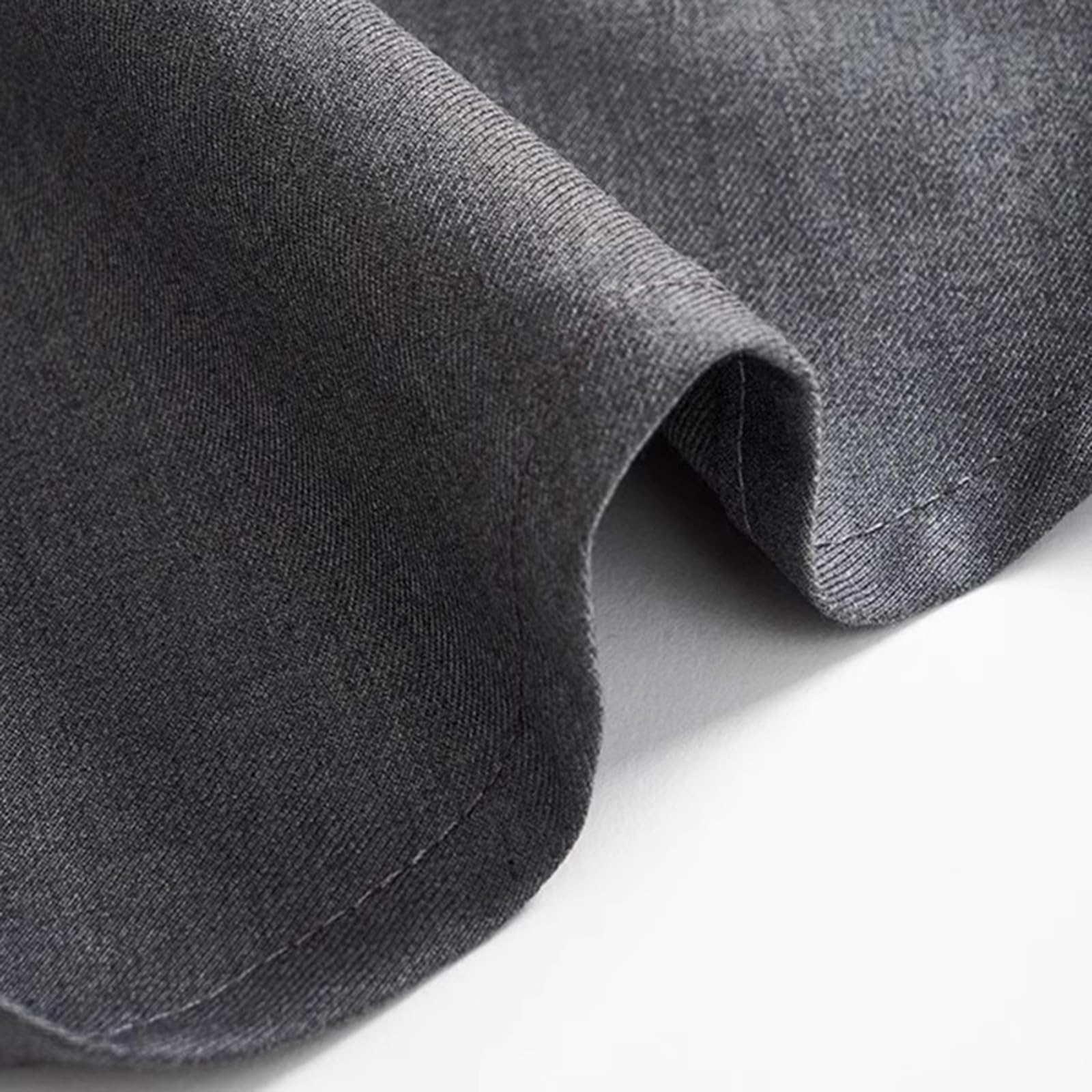 Medio Delantal con 4 Bolsillos, Delantal De Cocina, Mandil Camarero Largo para Cocinar Barbacoas Y RestaurantesGrey,One Size