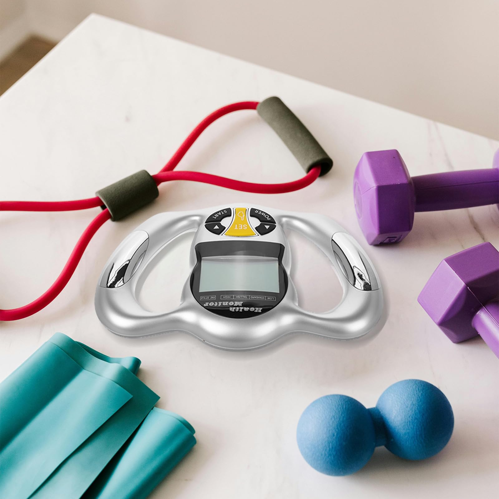 Artibetter Tragbares Körperfett und Bmi Messgerät mit LCD Display zur Genauen Fettanteil Messung und Gesundheitskontrolle Zuhause