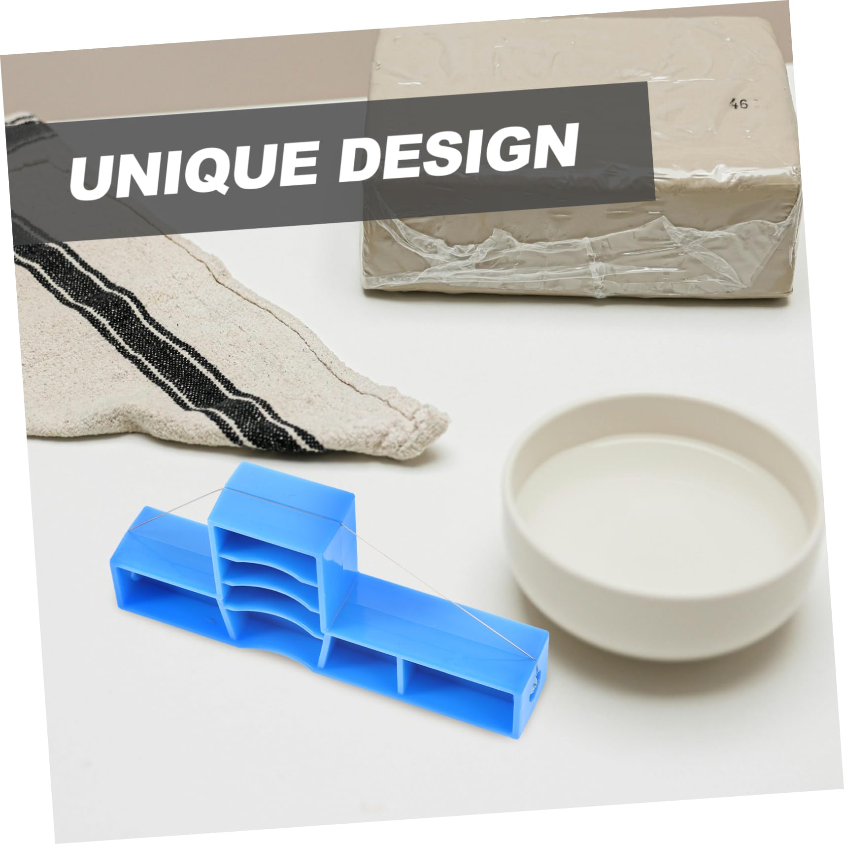 DOITOOL 5 Pezzi Taglierina per Argilla Strumento per Taglio Angolare per Ceramica Utensilper Modellazione e Sculpting per Fai da Te e Lavorazioni