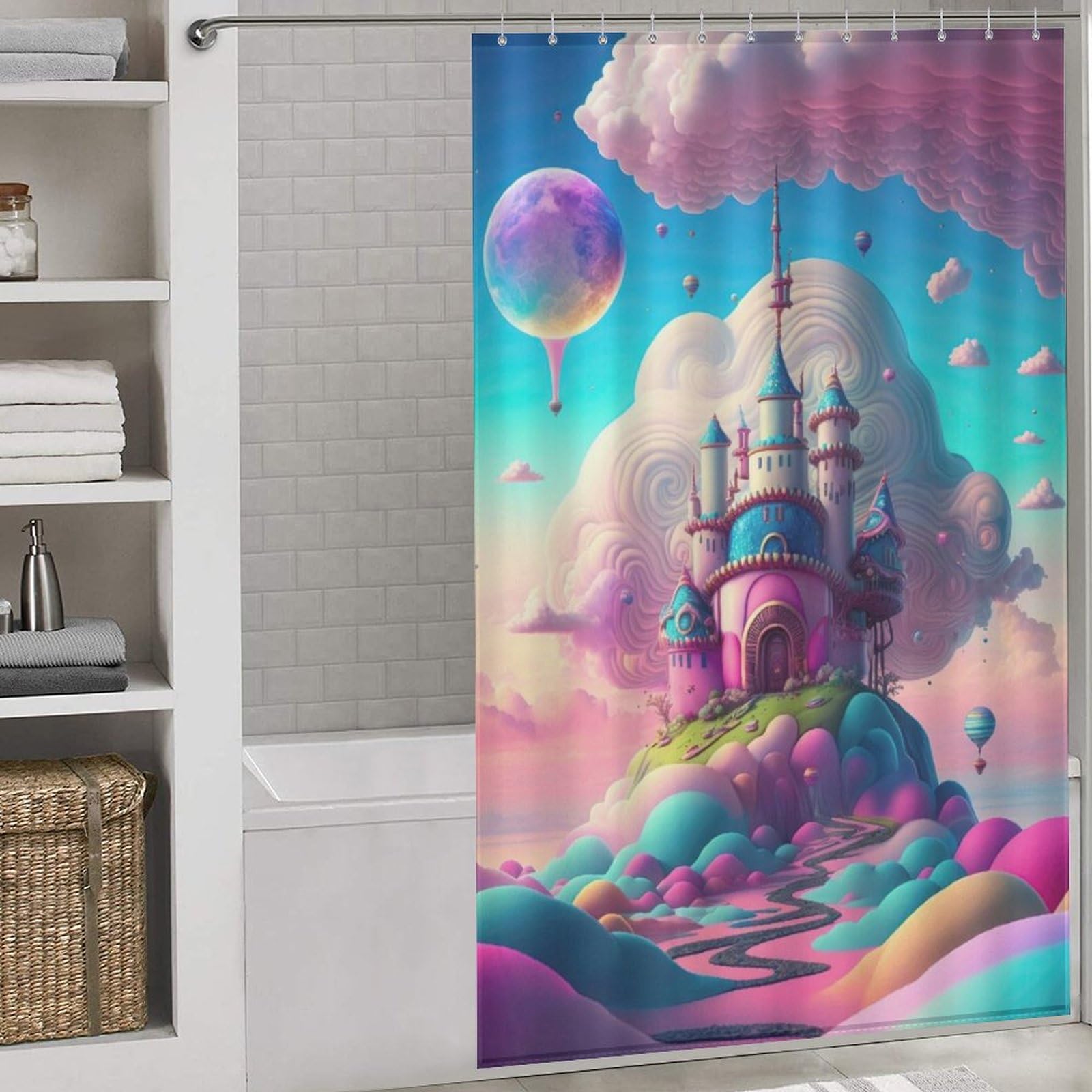 Rideaux de douche imperméables et lavables en tissu pour l'hôtel