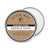 Otter Wax Saddle Soap | 5oz | All-Natural Universal Leather Cleaner | Made in USA