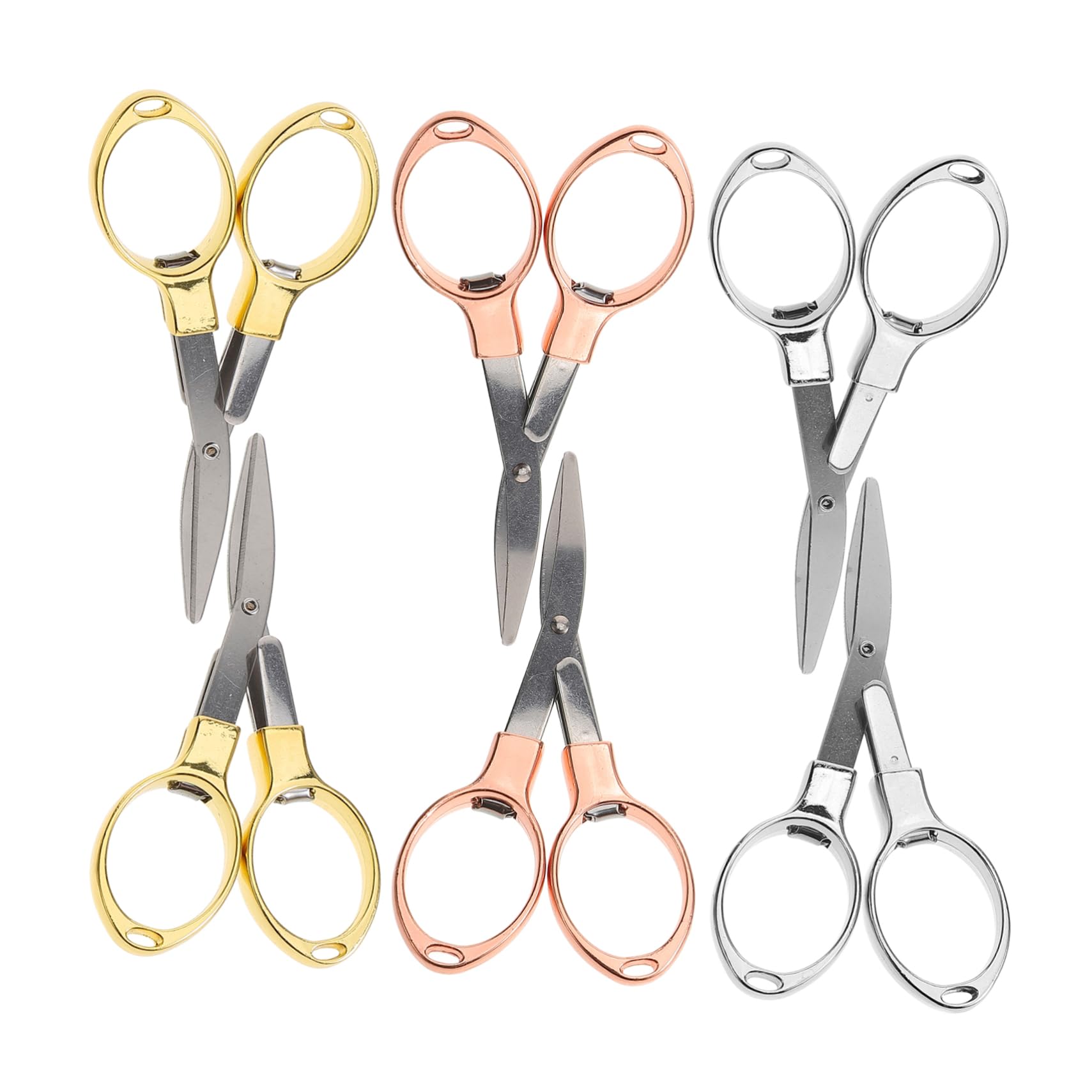VILLCASE Stück Faltbrille Schere Metallschere Garnschere Multifunktionsschere Sicherheitsschere Häkelschere Bastelschere Nähschere Nützliche Schere Faltschere Klein