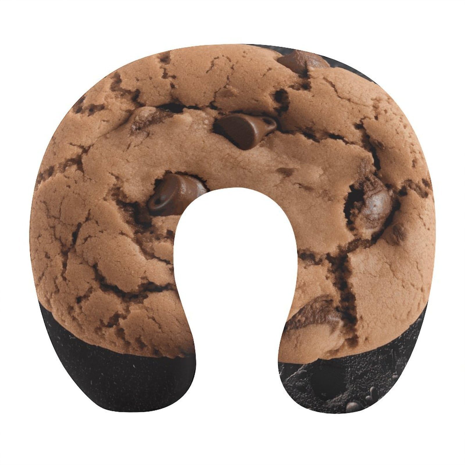 Btcowzrv Style Chocolate Cookie U Shaped Neck Pillow Travel Pillows