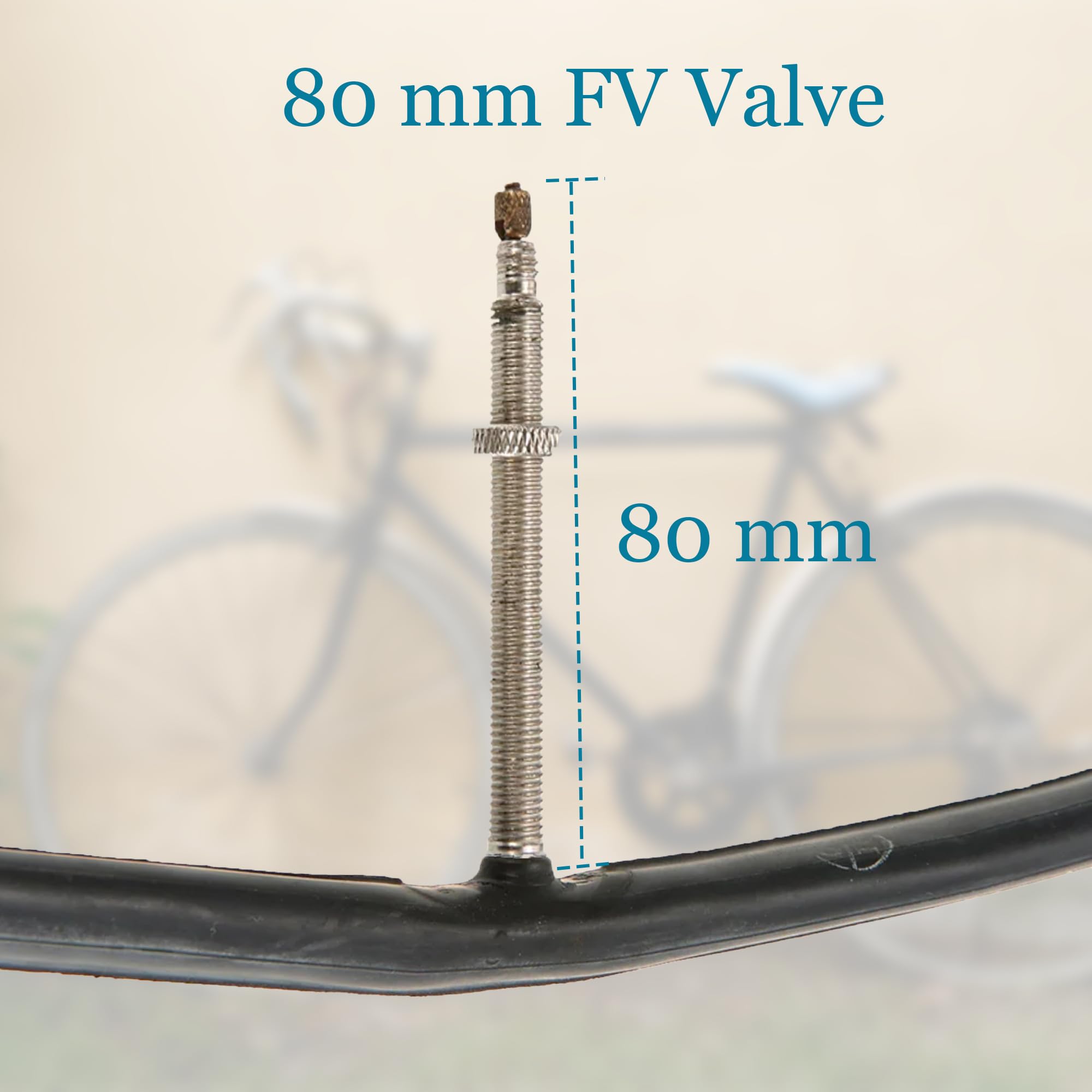Lot de 2 chambres à air en caoutchouc butyle pour vélo de route 700 x 23-25c et 700 x 28-32 c, valve Presta 80 mm