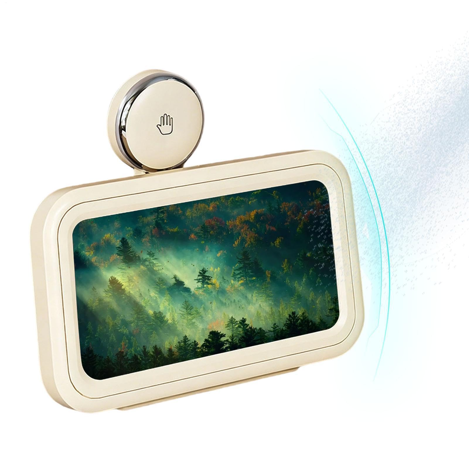 Soporte para teléfono de ducha con pantalla táctil ajustable y protección impermeable total 8