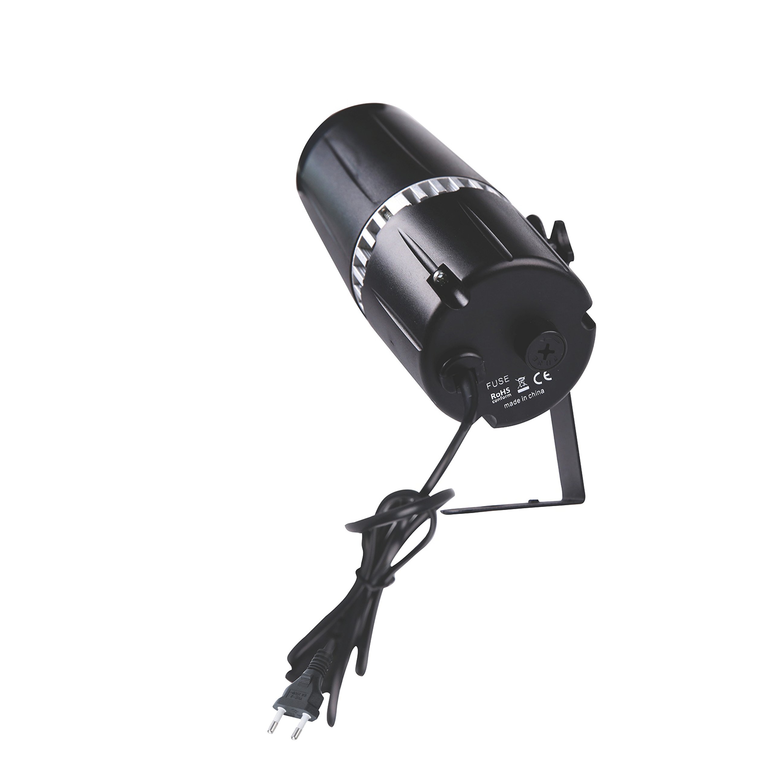 Faretto SENLAN LED 9W RGB 3-in-1 pin spot light con gobo - Per palcoscenico, con telecomando a infrarossi