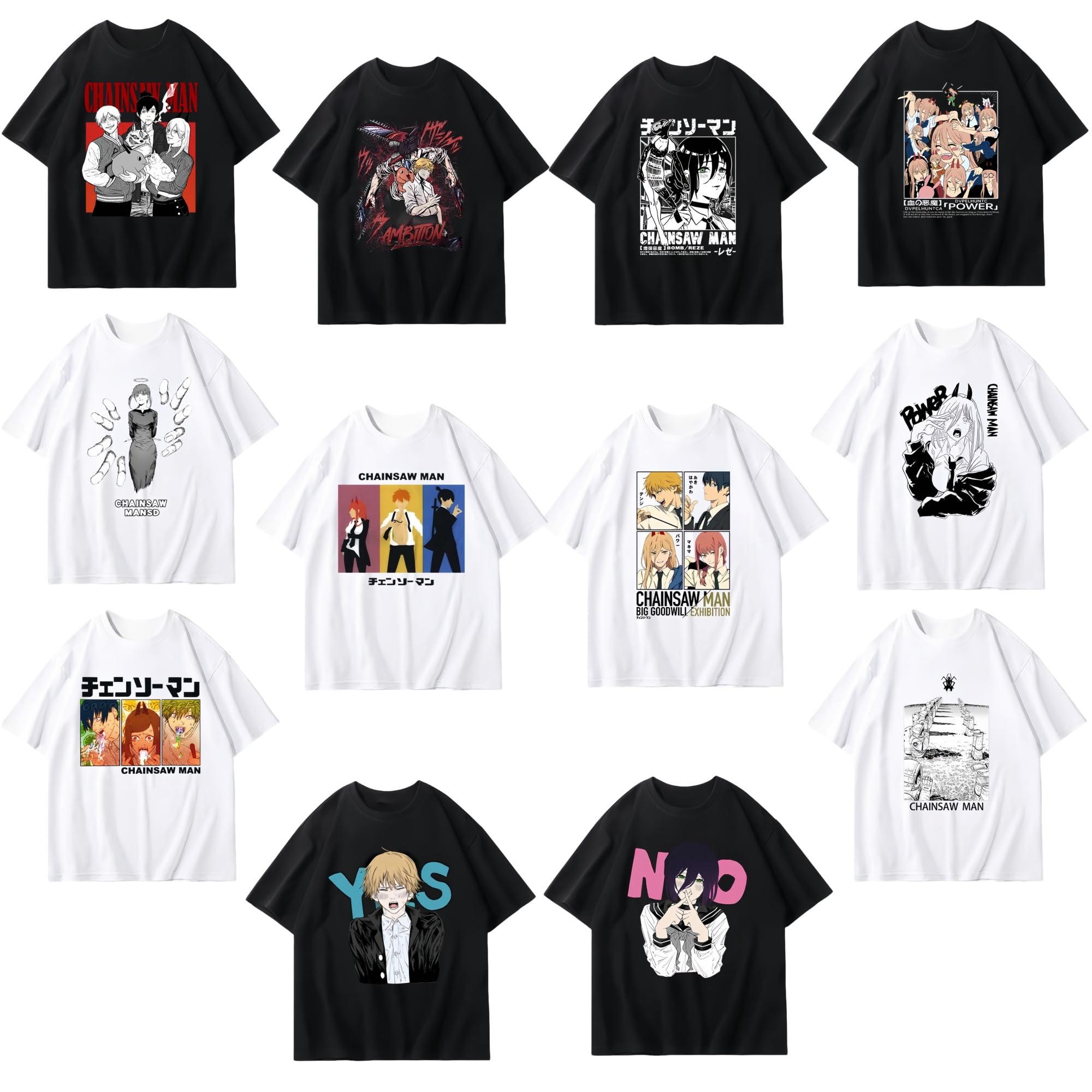 希少1点のみ チェンソーマン マキマ デンジ アニメ Tシャツ m69728669623_1.jpg?1754184801