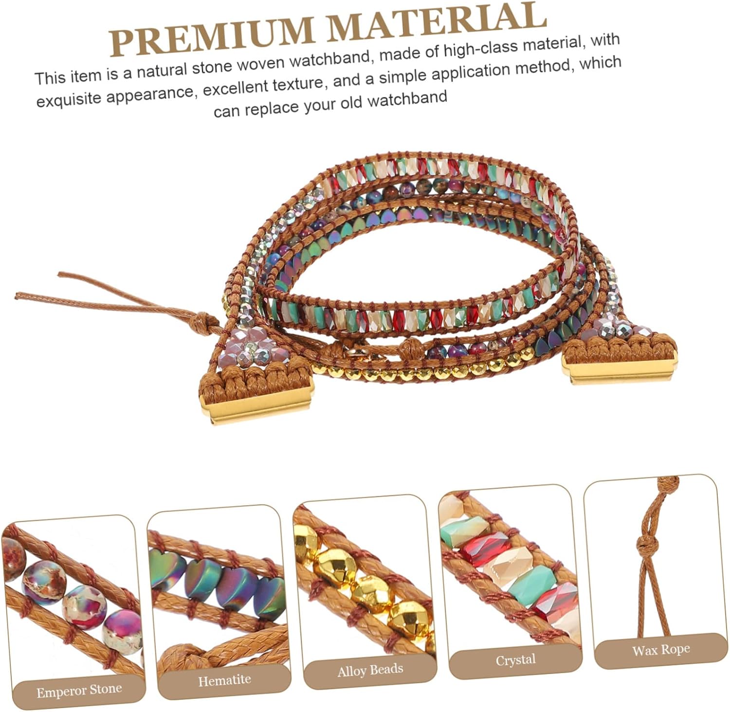 2pcs Strap Decor Ornament Womens For Woman Bands Strap for Watch Braided Tape Intelligent