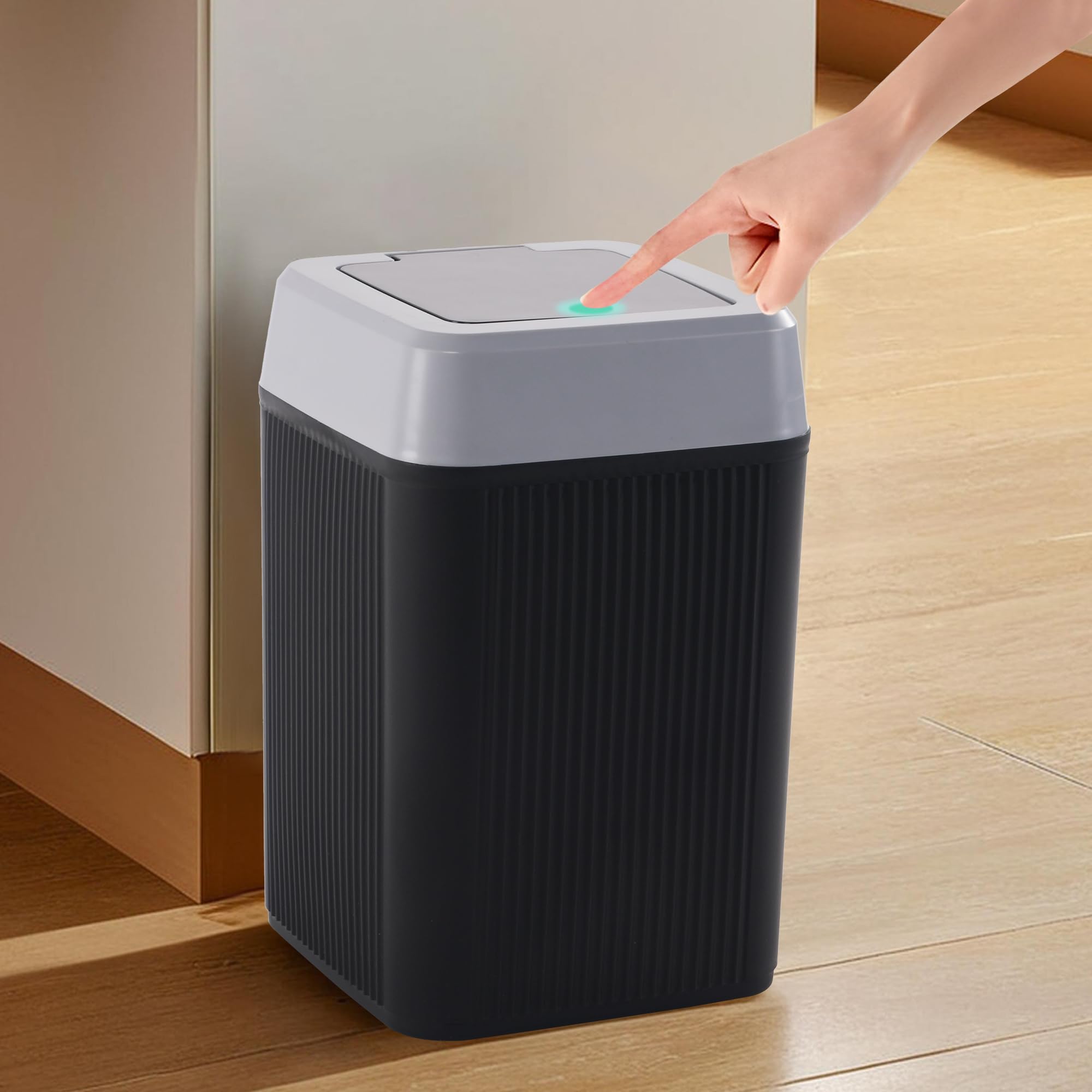 Heart Home 10L Waste Basket - Stylish & Easy Open -1 Heart Home 10L Waste Basket - Stylish & Easy Open -1