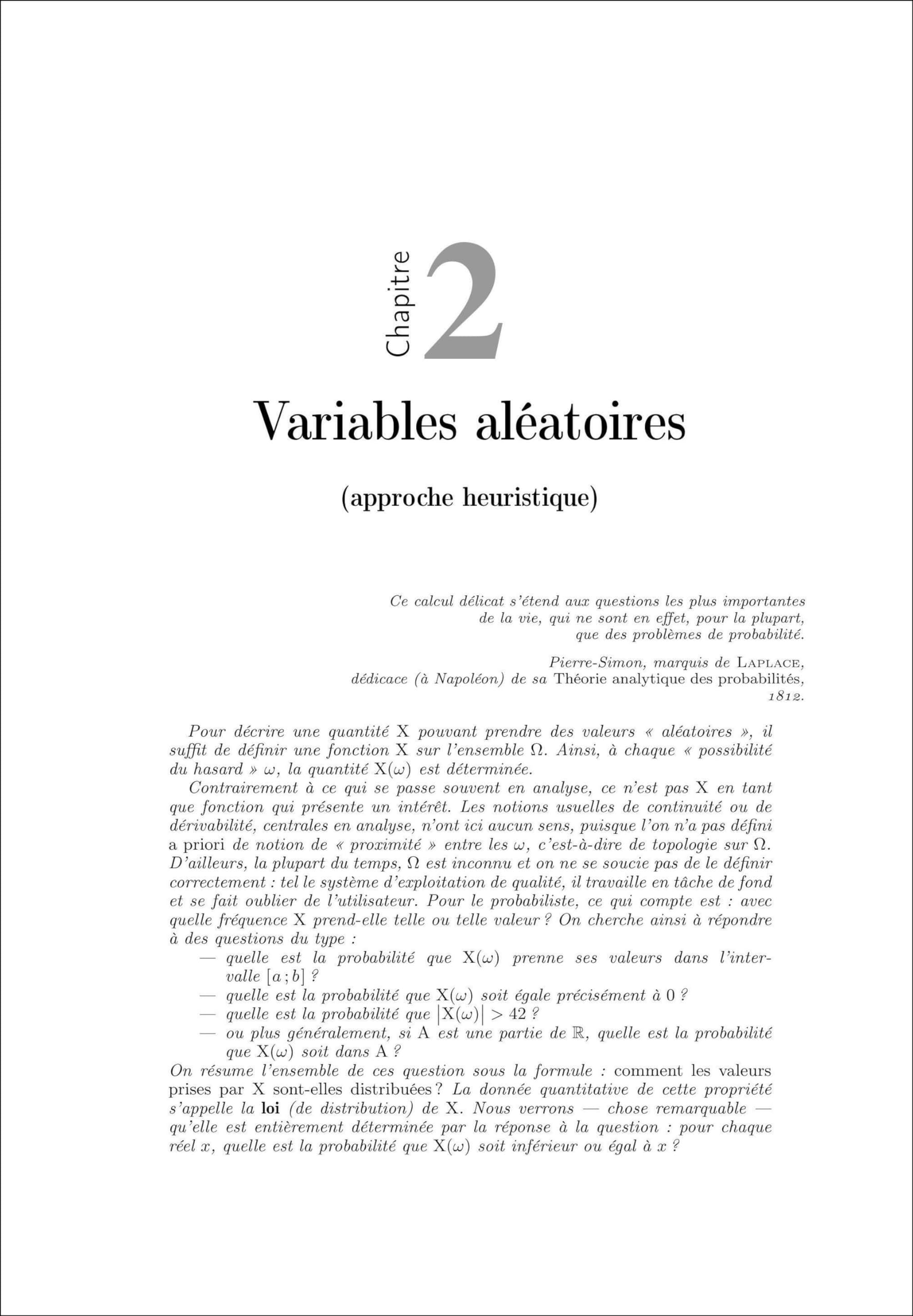 Probabilités pour les non-probabilistes