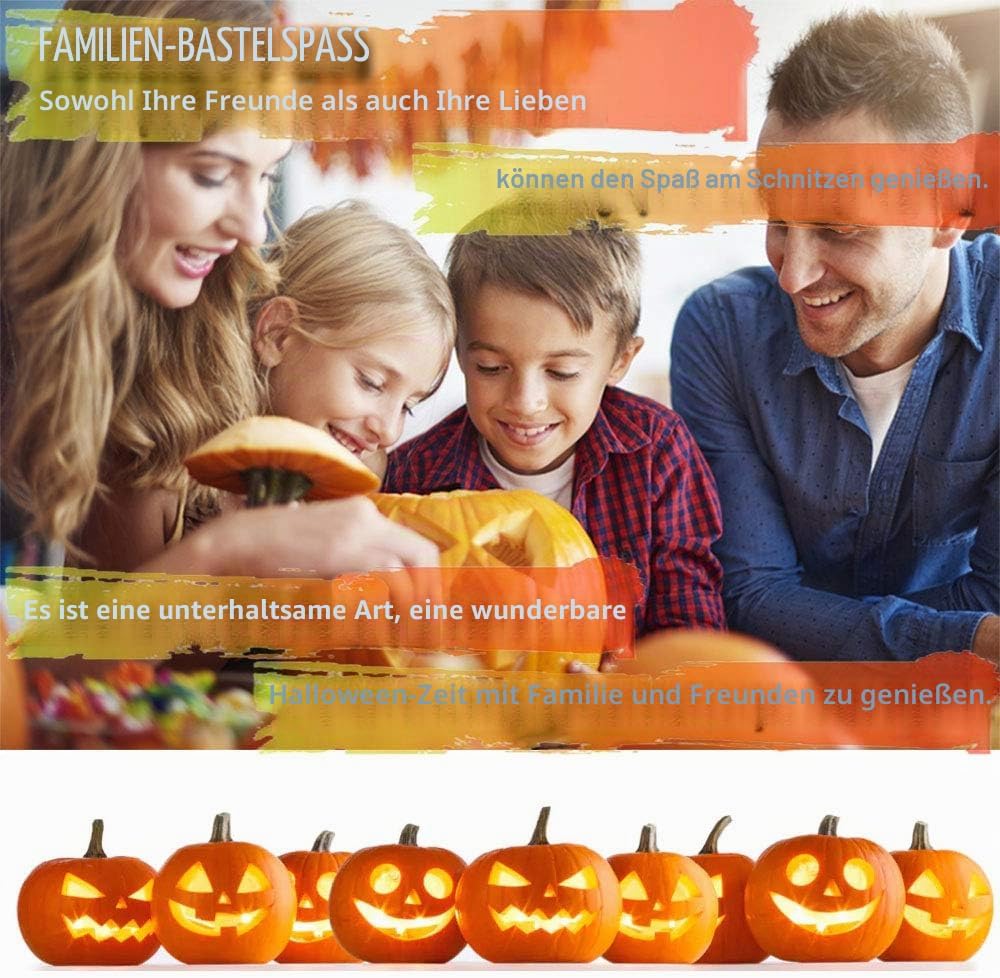 Kürbis Schnitzset Halloween Carving Kit für kreative Dekoration