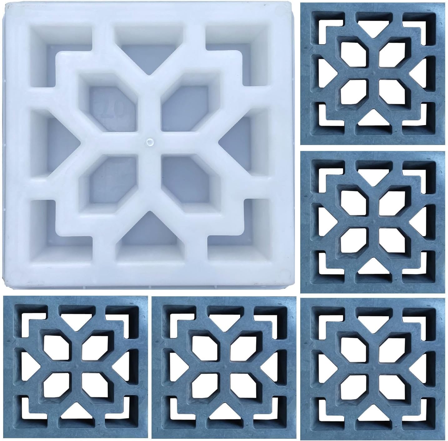 Generic LCMOLDS Crack Shape Wall Decorative Breeze Block Concrete Molds