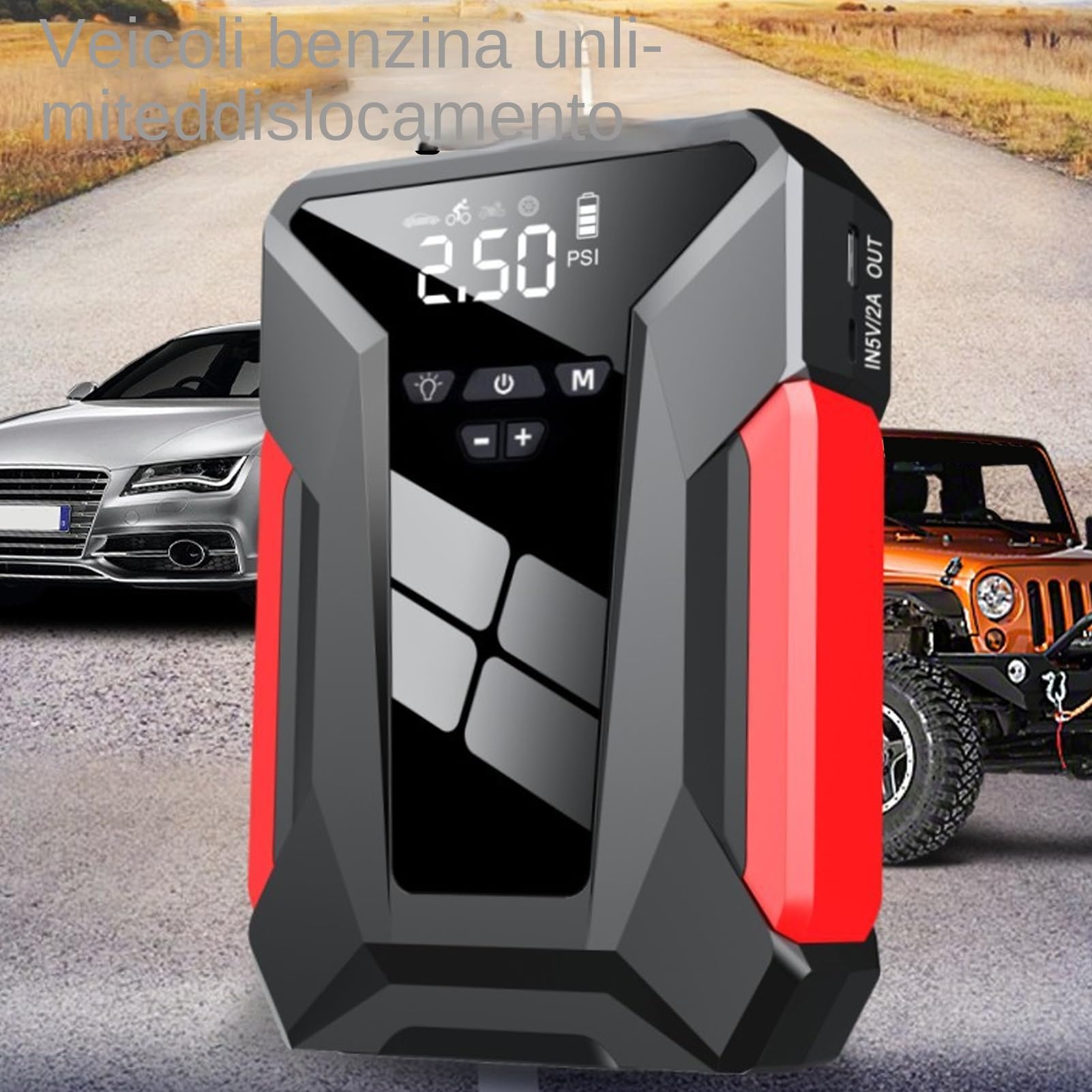 Avviatore Di Emergenza Per Batteria Auto Caricabatterie da Scatola | Pacchetto Di Emergenza Multifunzione Per Viaggi