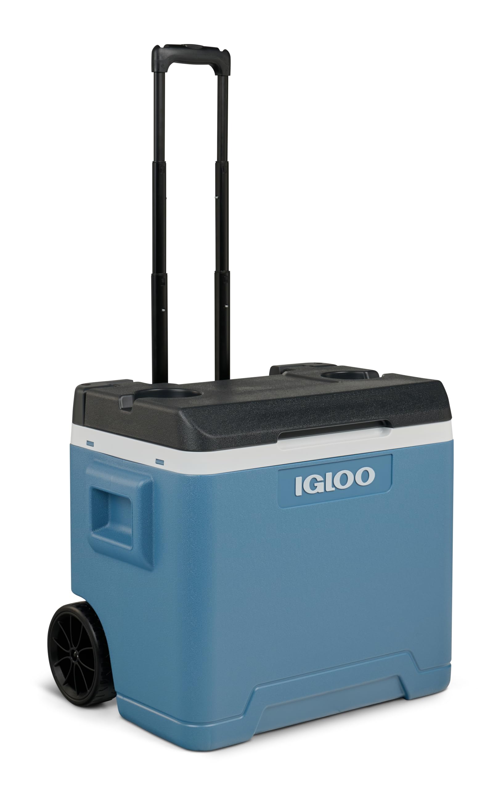 IGLOO IP42 Roller Glacière Passive 42L – Boîte Isotherme Bleu Glacier avec roulettes et Poignée Télescopique pour Camping et Loisirs