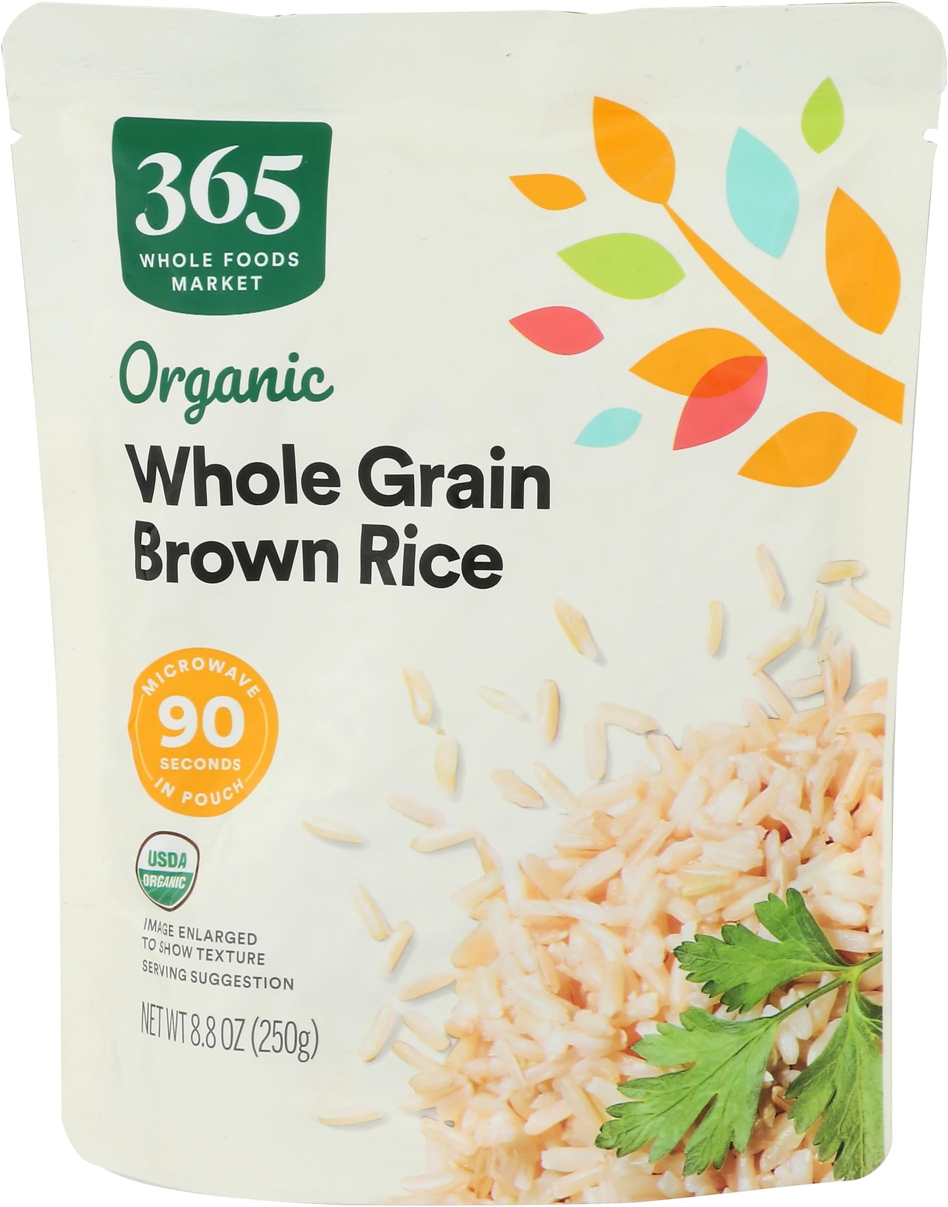 Organic Whole Grain Brown Rice, 90-Second Microwave in Pouch, 8.8 Ounce