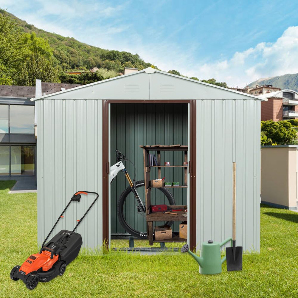 値下げ‼️DIY 物置 Amazon | 【DIY キット】屋外物置 倉庫 屋外 物置 スチール製 194×131