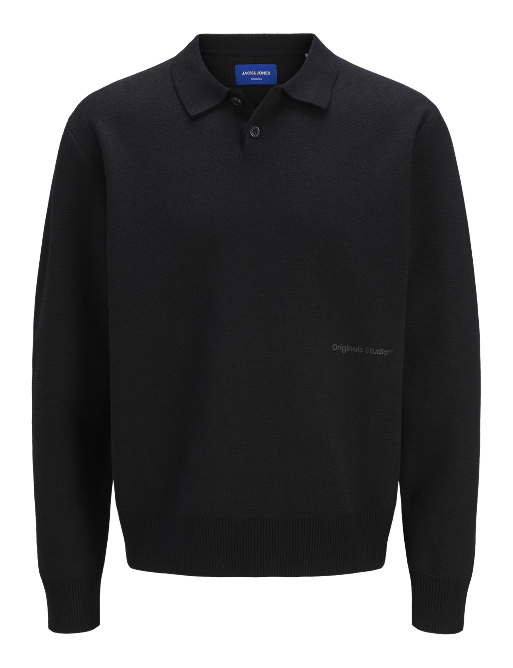 JACK & JONES Men's Jorvesterbro Knit LS Polo Shirt