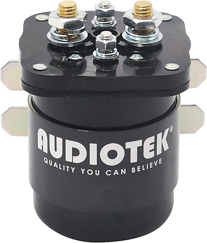 Audiotek Relé de 200 amperios, relé solenoide de servicio continuo de 12 V, aislador y relé de batería White Rodgers Relé de arranque de alta