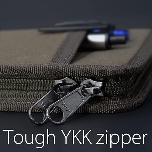 Miniatura 5 de diodrio Field Notes - Funda para cuaderno de bolsillo de 3.3 x 5.5 pulgadas con soporte para bolígrafo, cubierta de cremallera resistente al agua