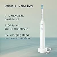 Vista 7 de Philips Sonicare Cepillo de dientes eléctrico serie 1100, cepillo de dientes sónico con tecnología sónica avanzada, EasyStart, Smartimer