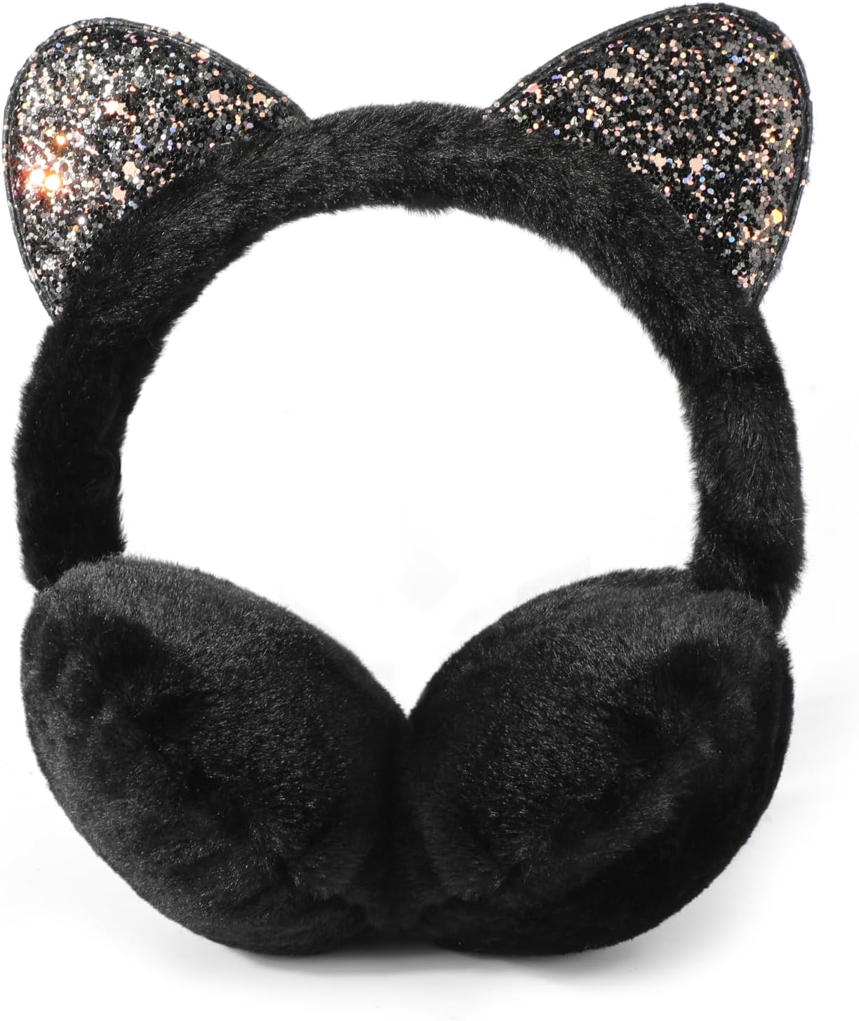 Kids Ear Muffs for Winter Cute Cat Earmuffs Plush Warm Ear Warmers Winter Accessories for Girls Cold Weather Earmuffs