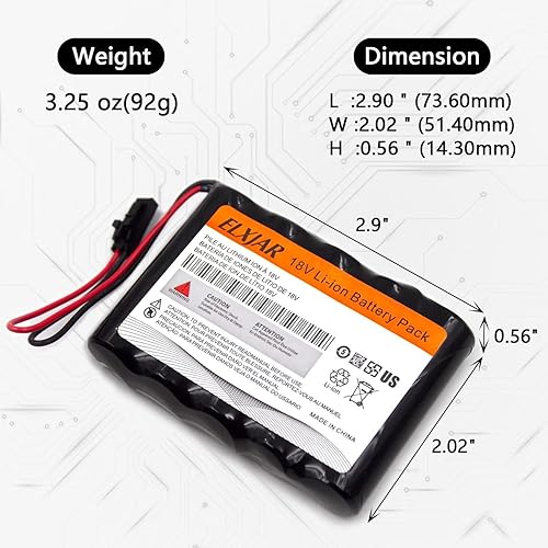 Miniatura 2 de Paquete de 2 baterías de litio de 18 V 2700 mAh de repuesto para Exogen 4000+ 2000+ sistema de curación ósea compatible con 81001906 81025147
