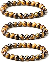 Vista 13 de Tigers Eye Protection Handmade Bracelet Best Present For Men Women Attract Wealth Chakra Feng Shui Stretchy Beaded Bracelets Lucky Friendship