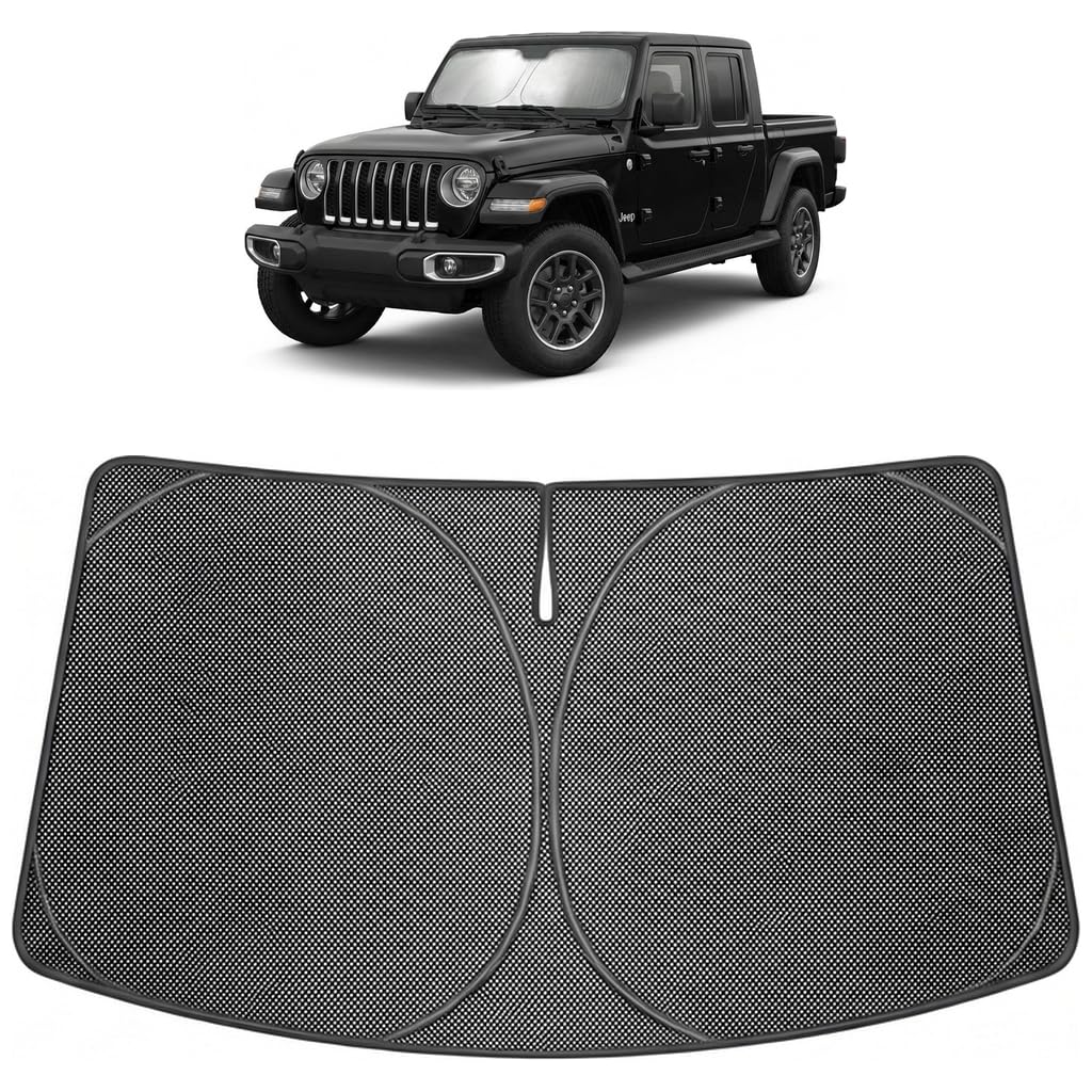 Proadsy Custom Fit Car Windshield Sun Shade for 2020-2026 Jeep Gladiator