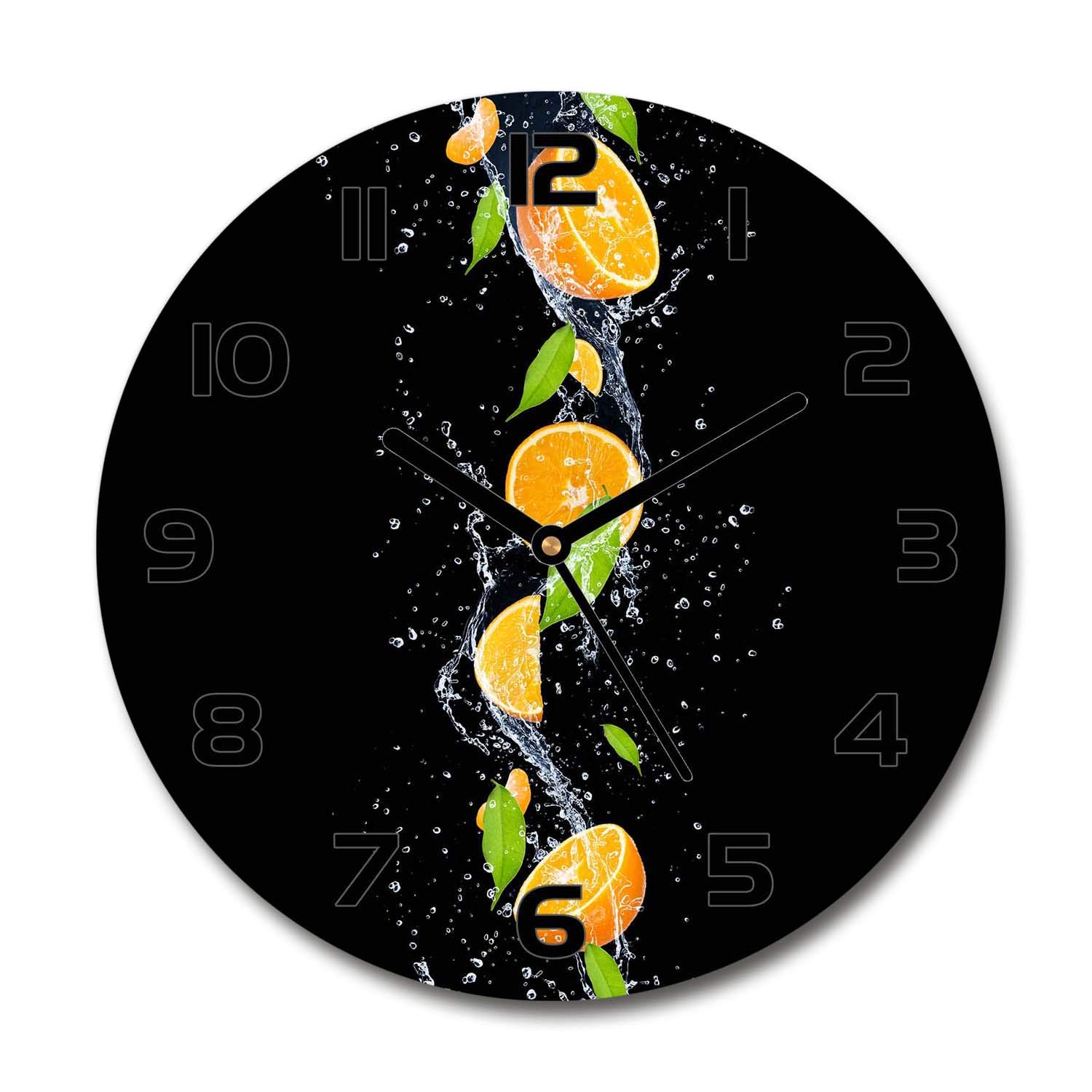 Horloge en verre de sécurité 60x60cm Tulup au design contemporain haut de gamme