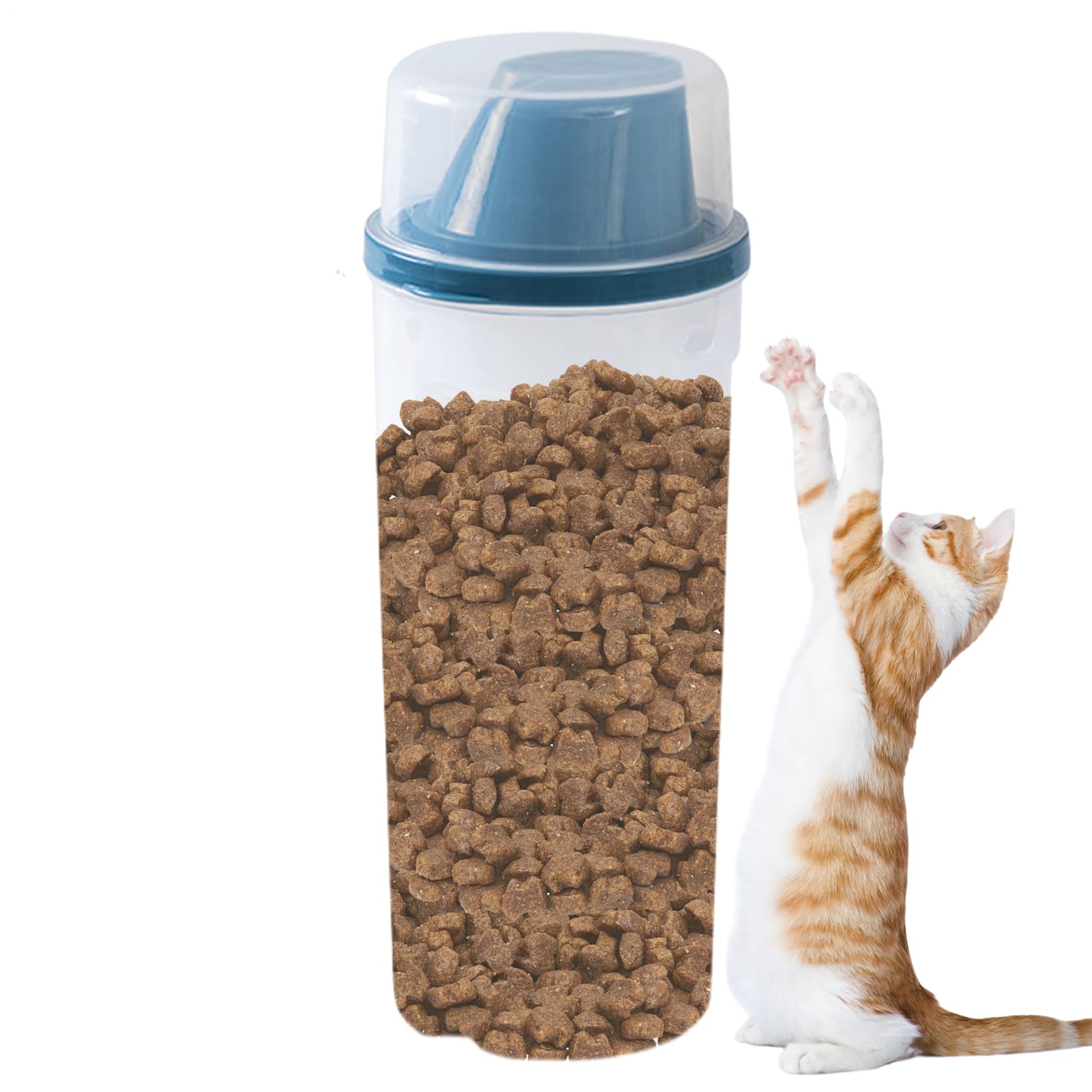 Récipient pour nourriture pour animaux 1500 ml transparent idéal pour les voyages