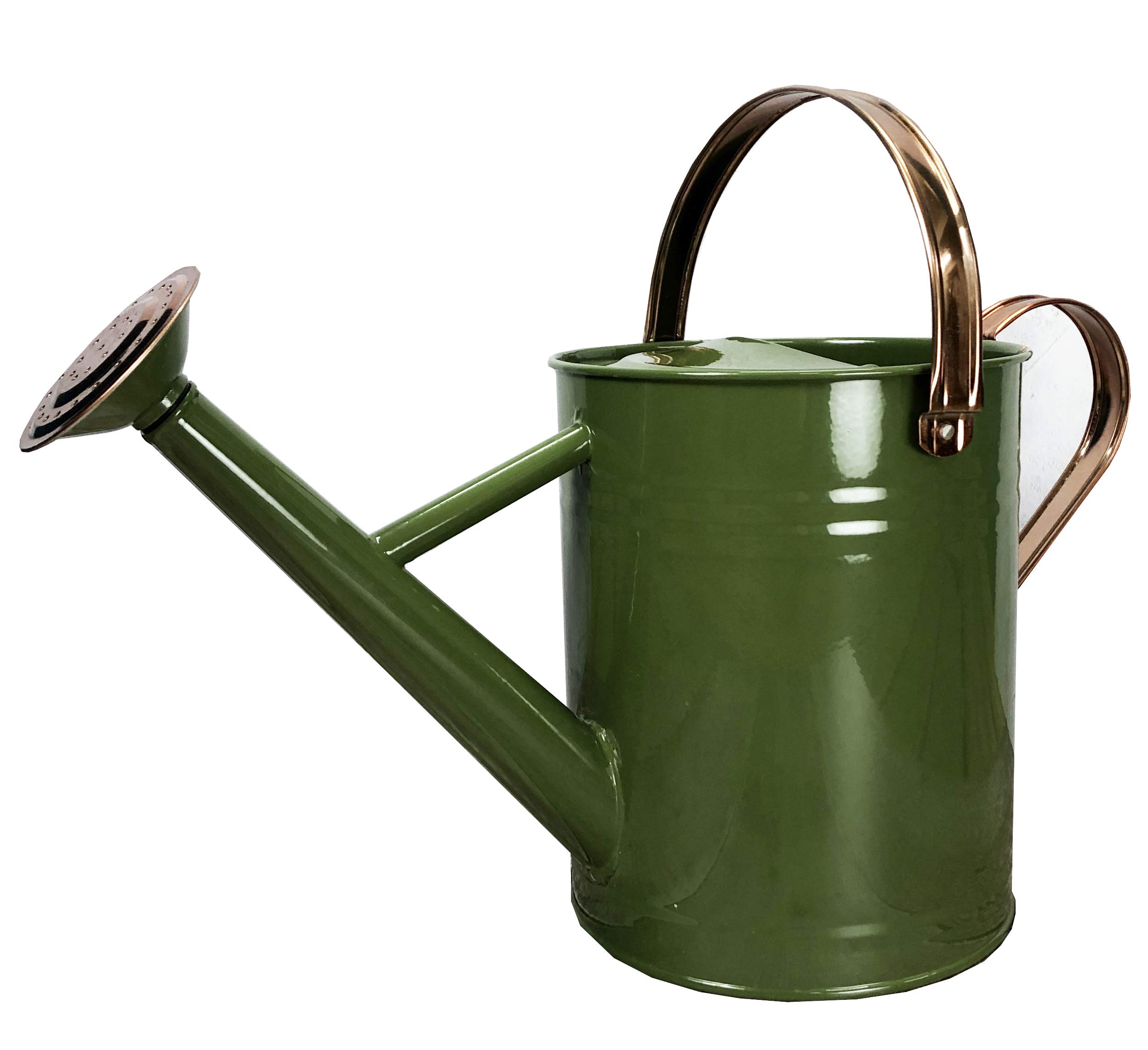 Selections Heritage Tweed Green & Copper Colour Metal Watering Can (3.5 Litre)