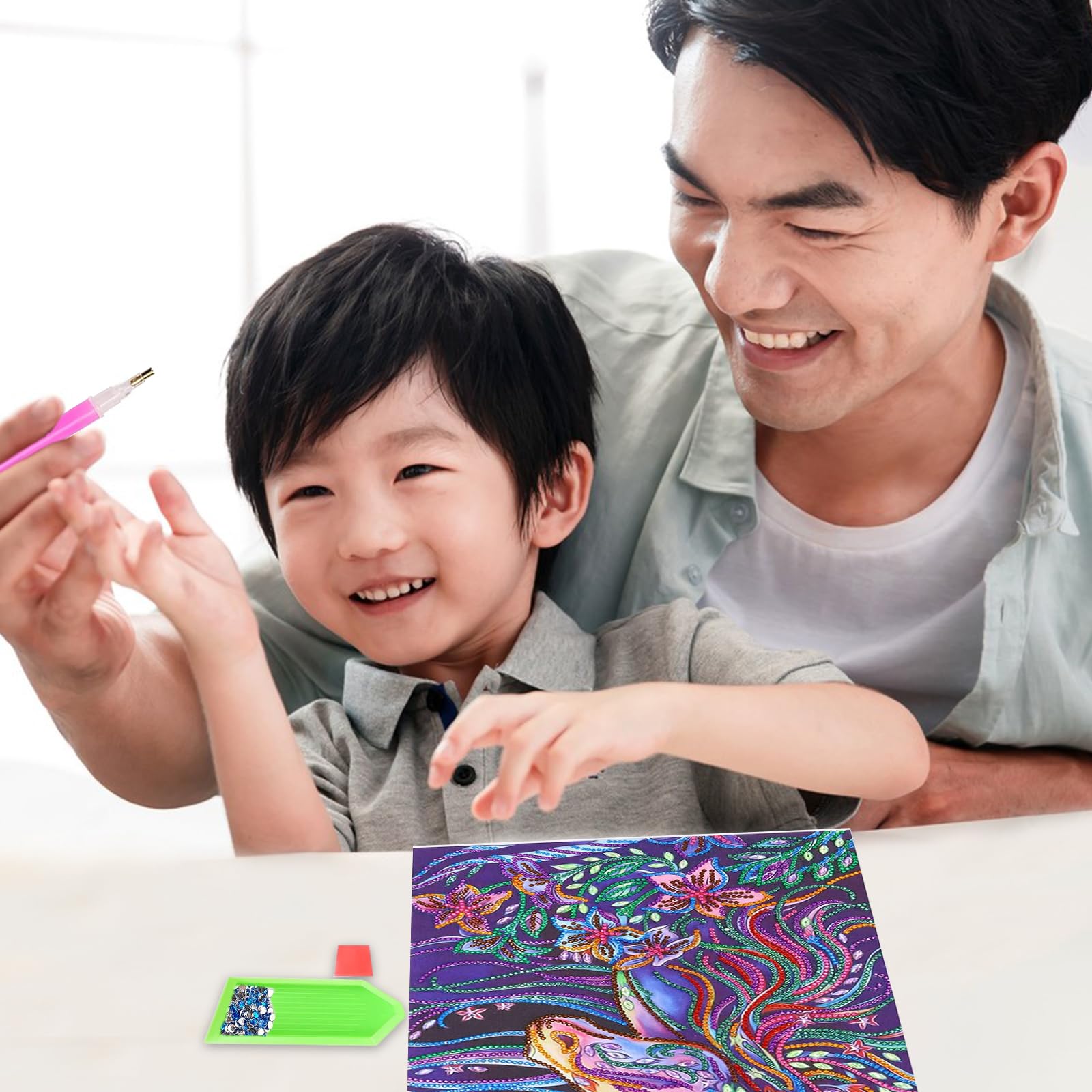 ARONRAVE Diamond Painting Unicorno 5D, Kit Completo 30x40 Cm, Regalo Per Bambine E Ragazze 8-12 Anni